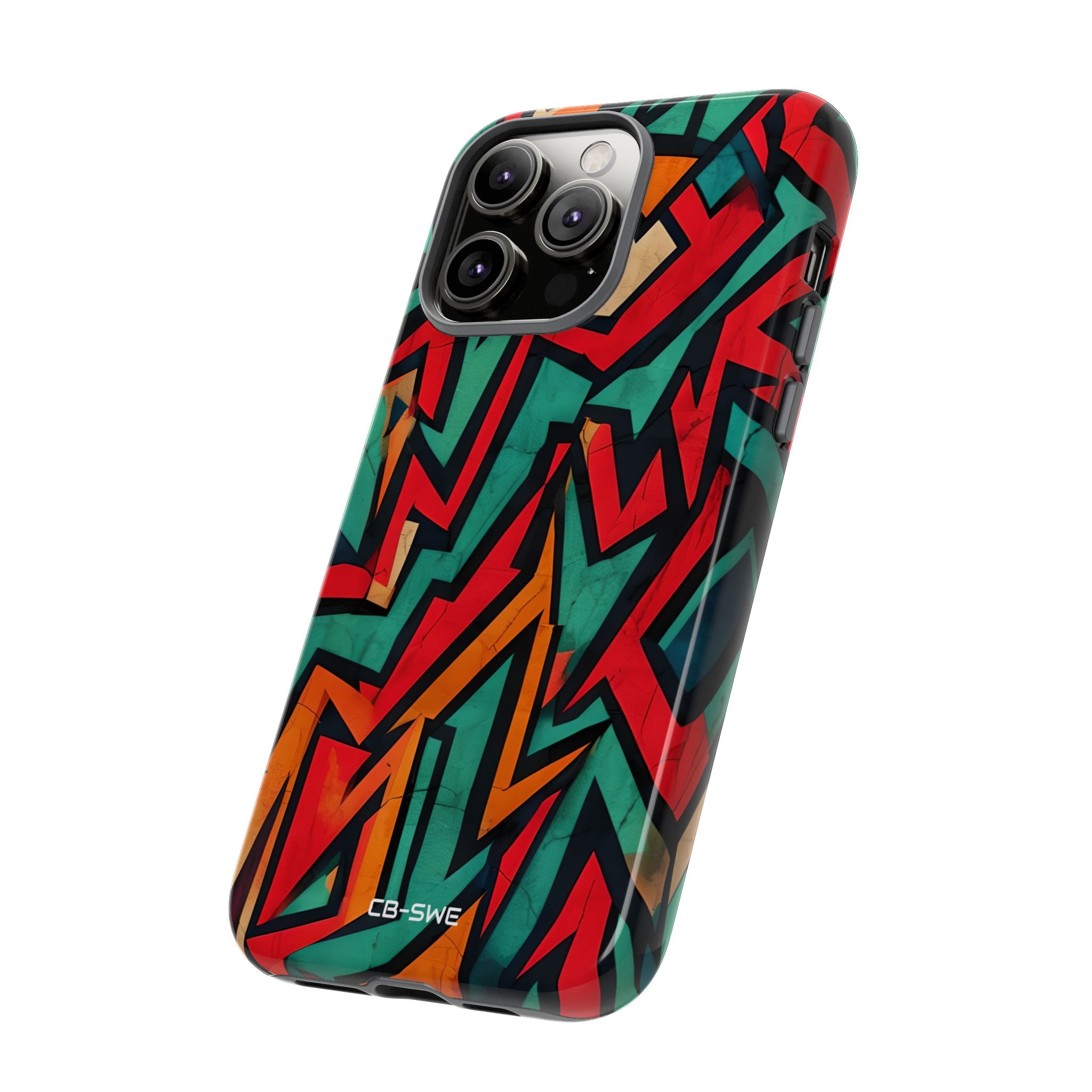 Vivid Geometry Dance - iPhone Case