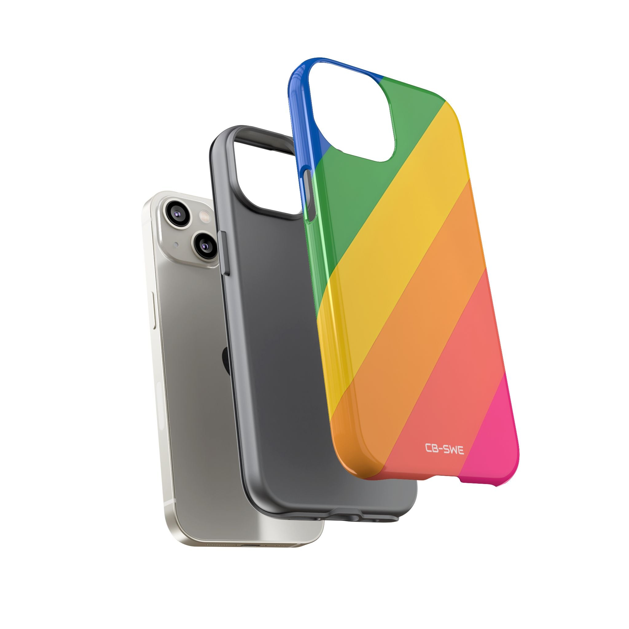 Vibrant Geometric Spectrum - iPhone Case