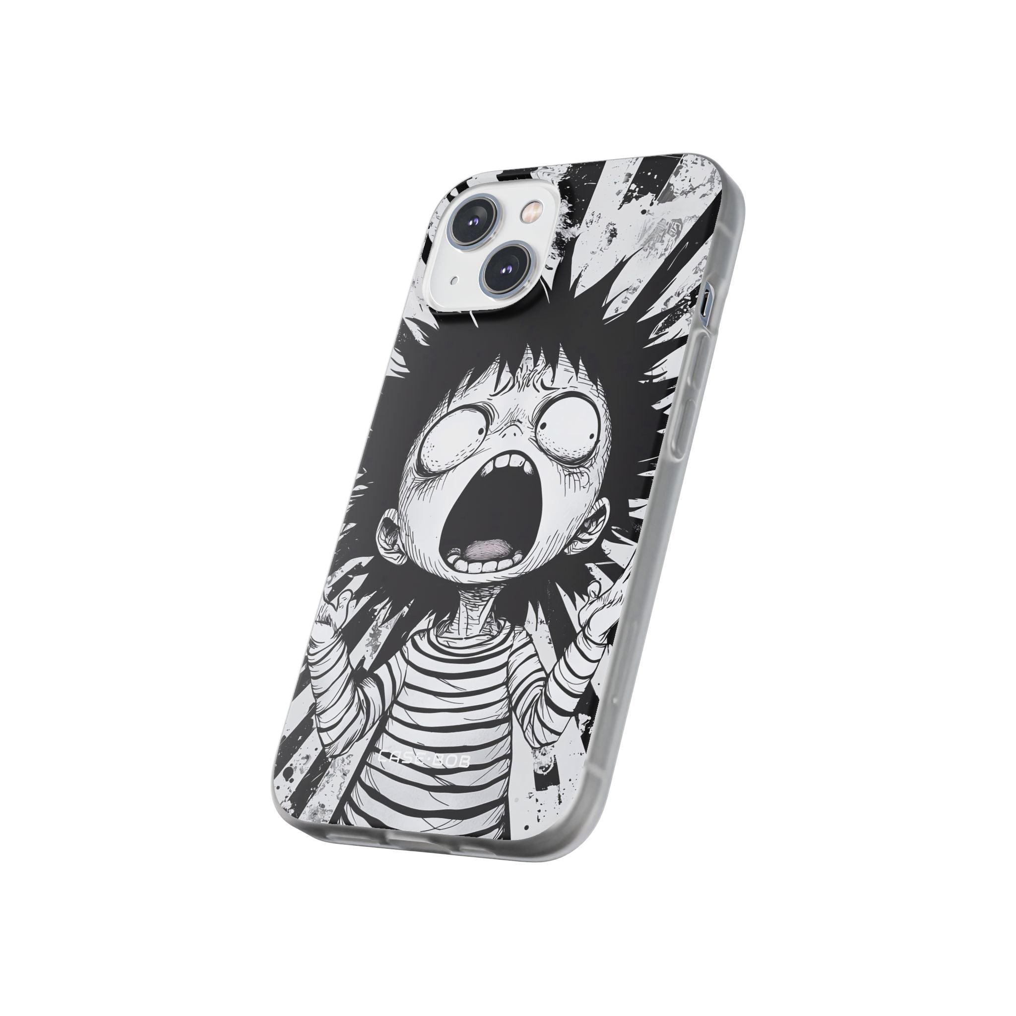 Screaming Stripes iPhone 14 Case - Soft