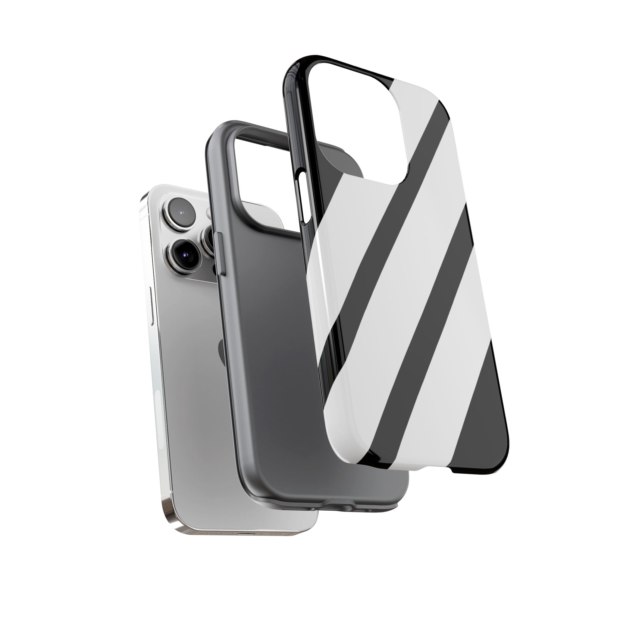 Monochrome Diagonal Symmetry - iPhone Case