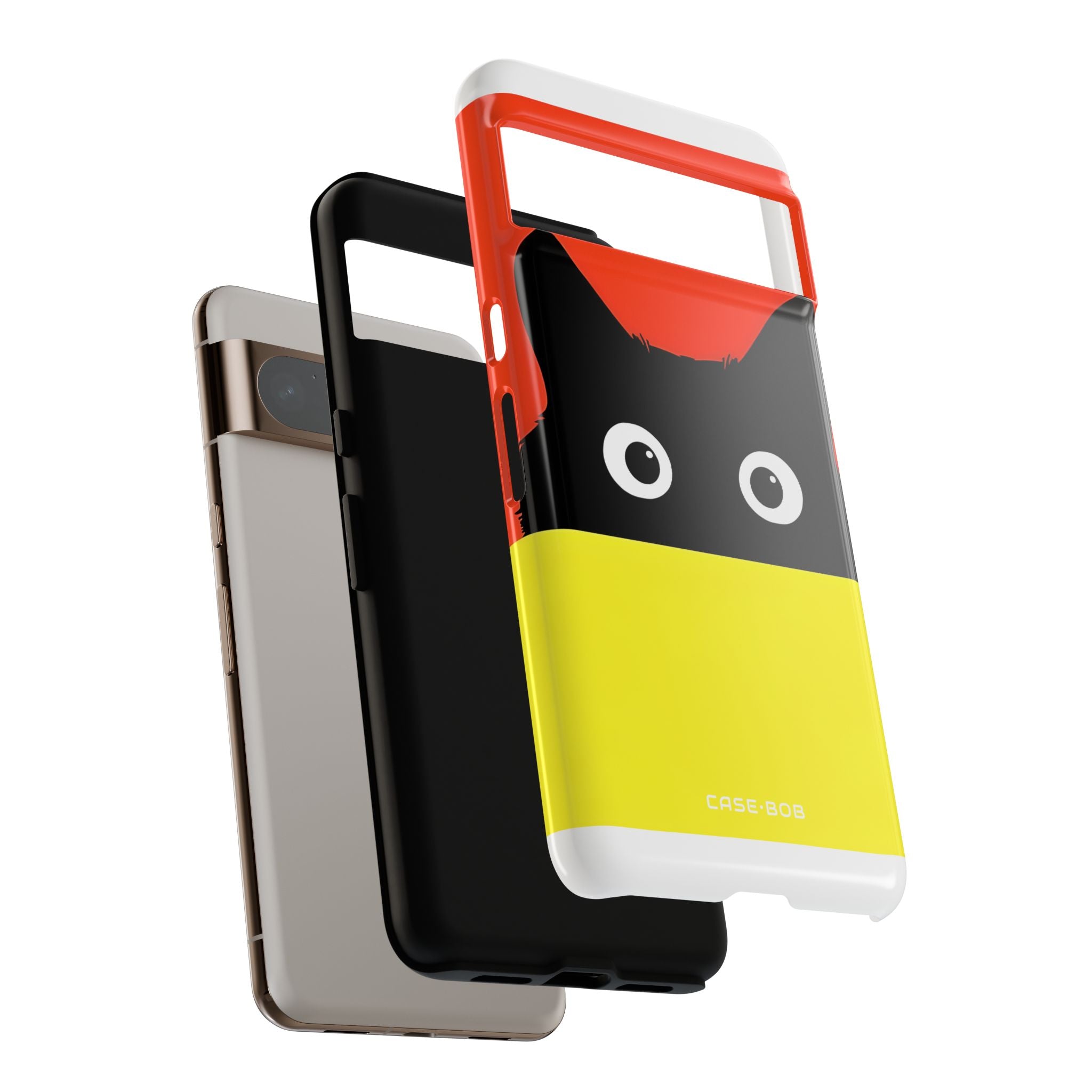 Peekaboo Cat Crimson Google Pixel 8 Pro Case - Tough