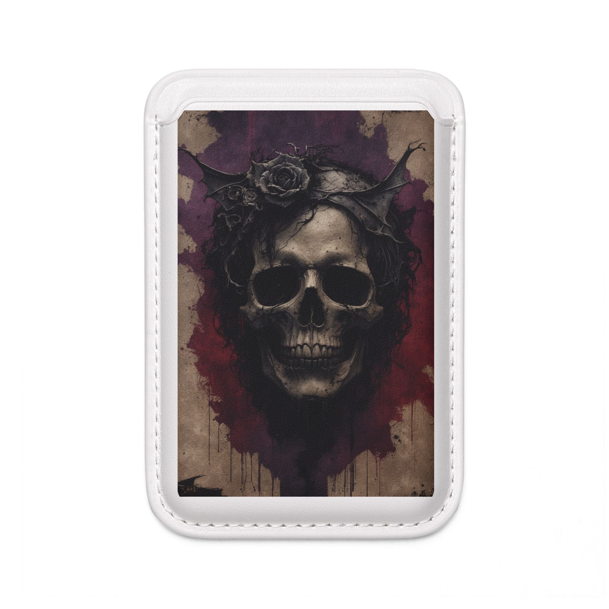 Winged Skull Rose Wallet – MagSafe Ready