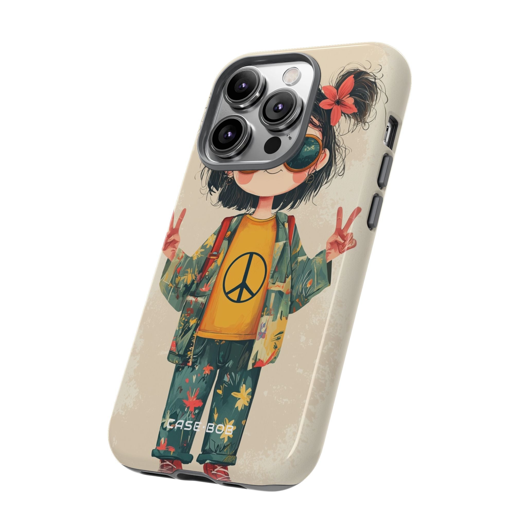 Peace Pigtails iPhone 14 Pro Case - Tough