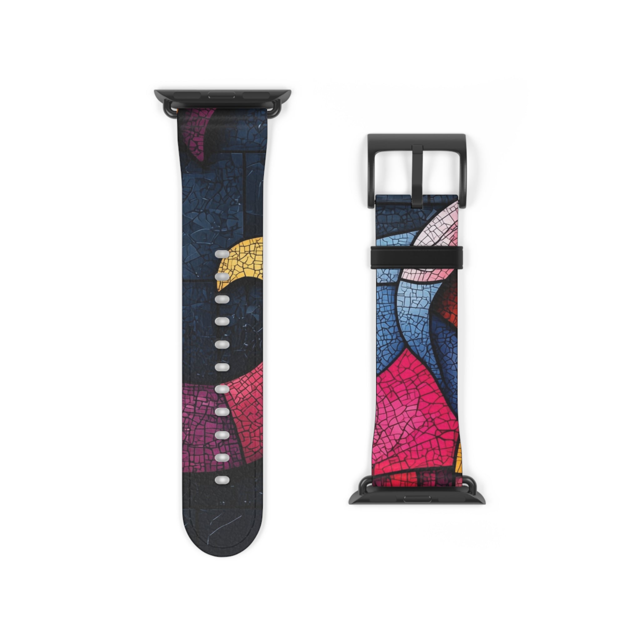 Blue Mosaic Elephant - Watch Band