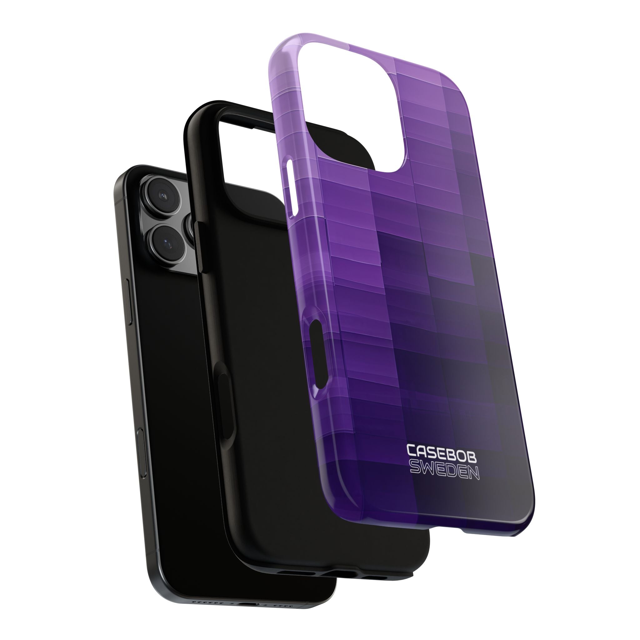 Paarse Horizon Raster iPhone 16 - Tough