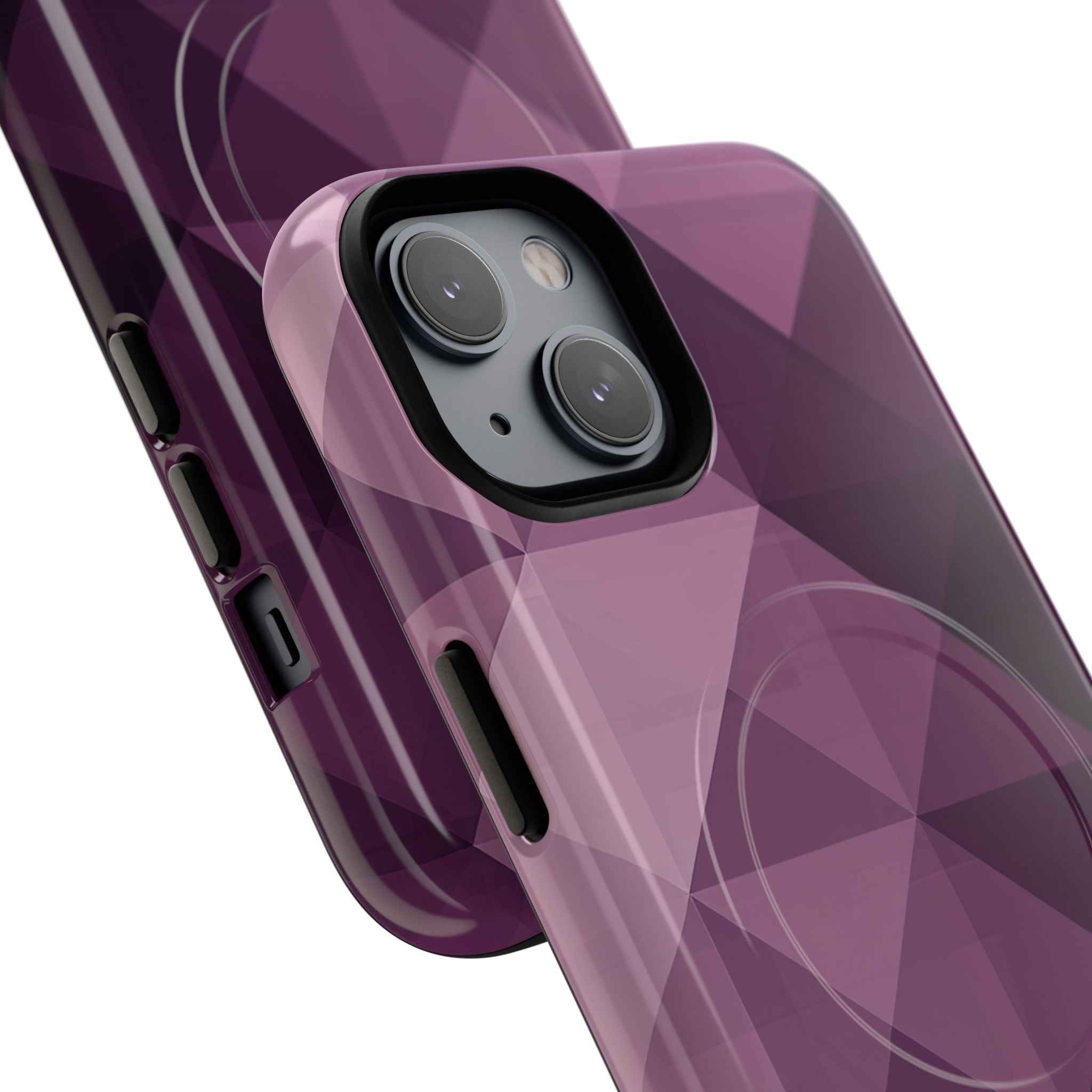 Paarse geometrische mozaïek iPhone 14 - Tough+