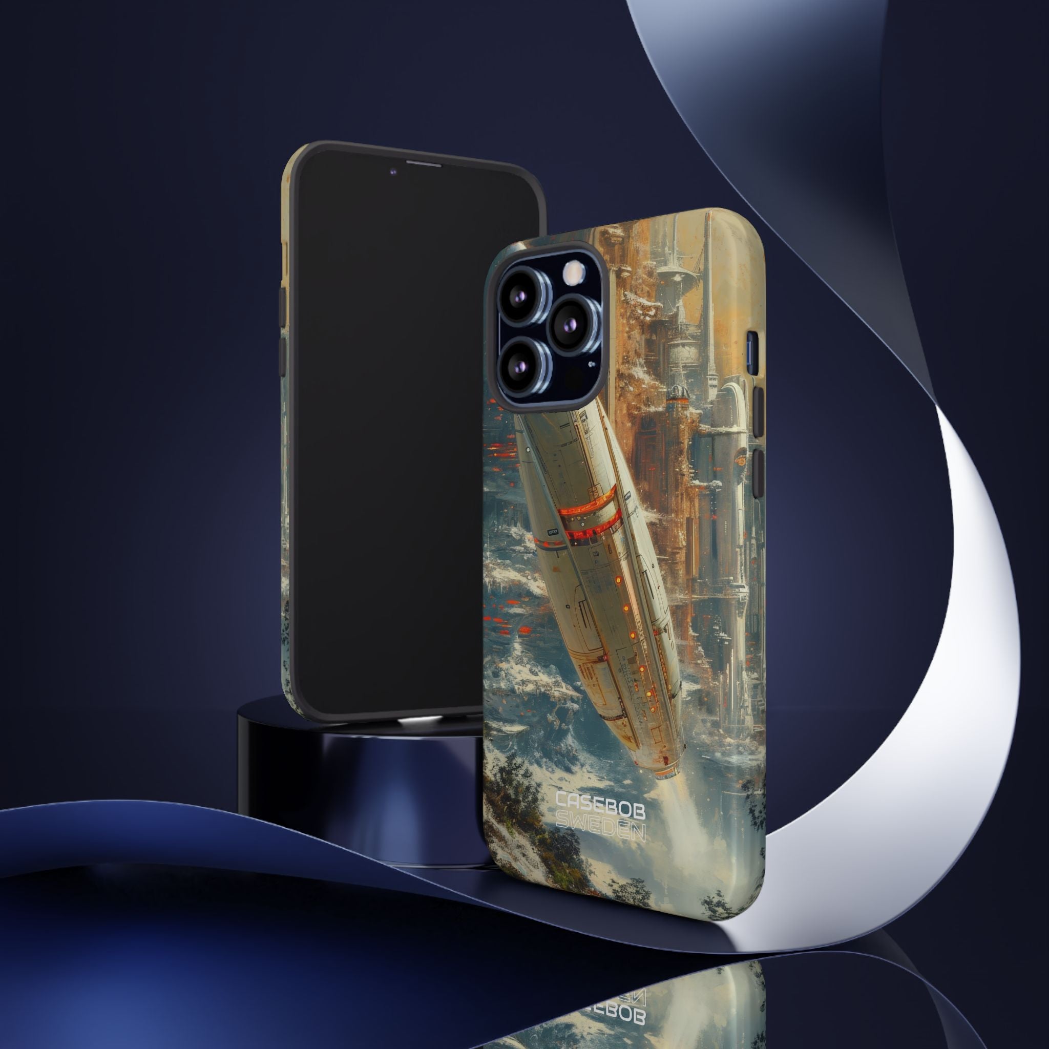 Futuristic Forest Voyage iPhone 13 - Tough