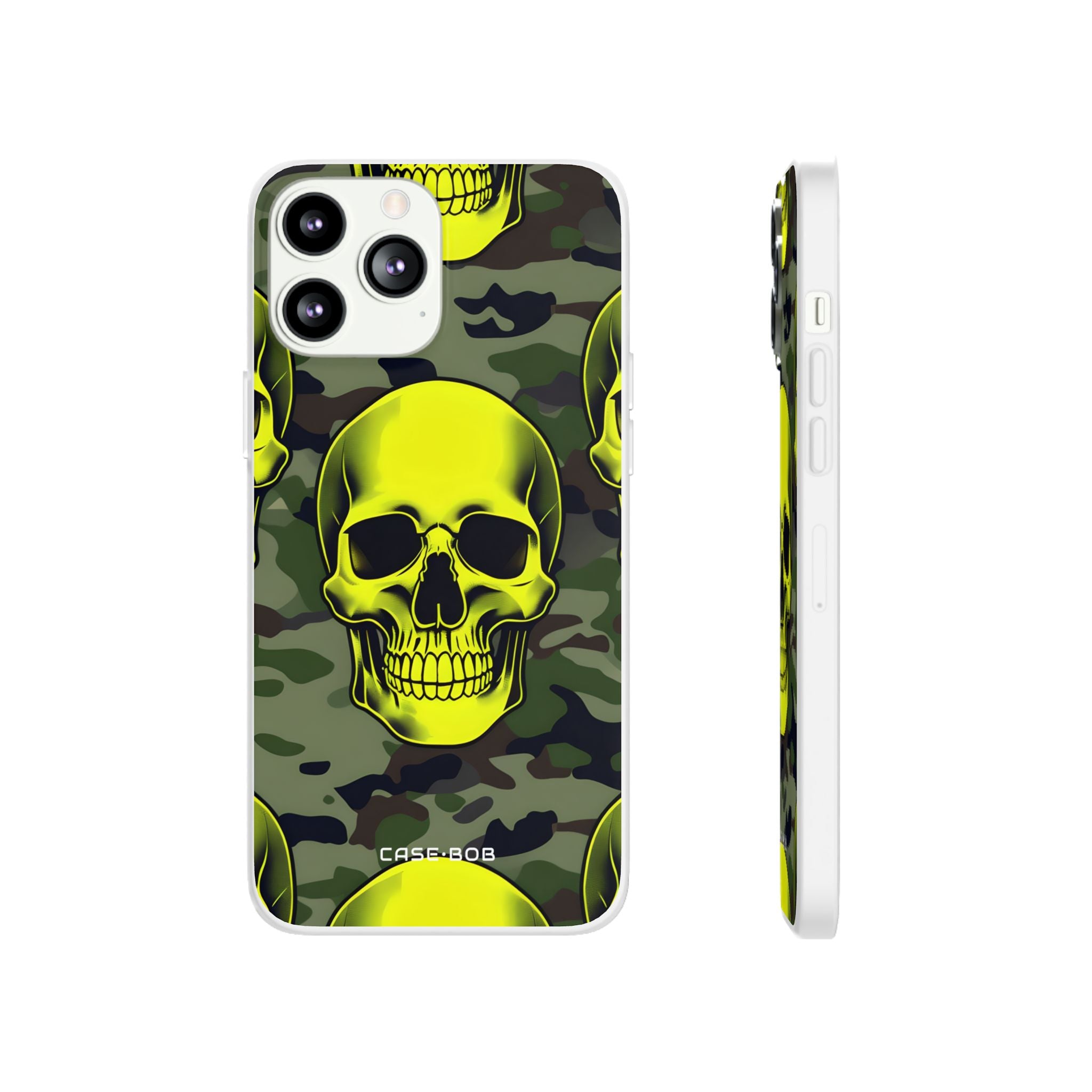 Neon Skull Camo iPhone 13 Pro Max - Soft