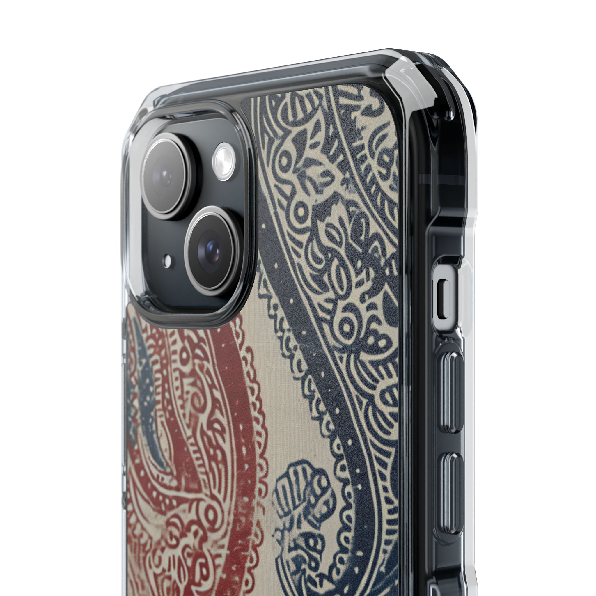 Ornate Paisley Swirl iPhone 15 - Impact Clear+
