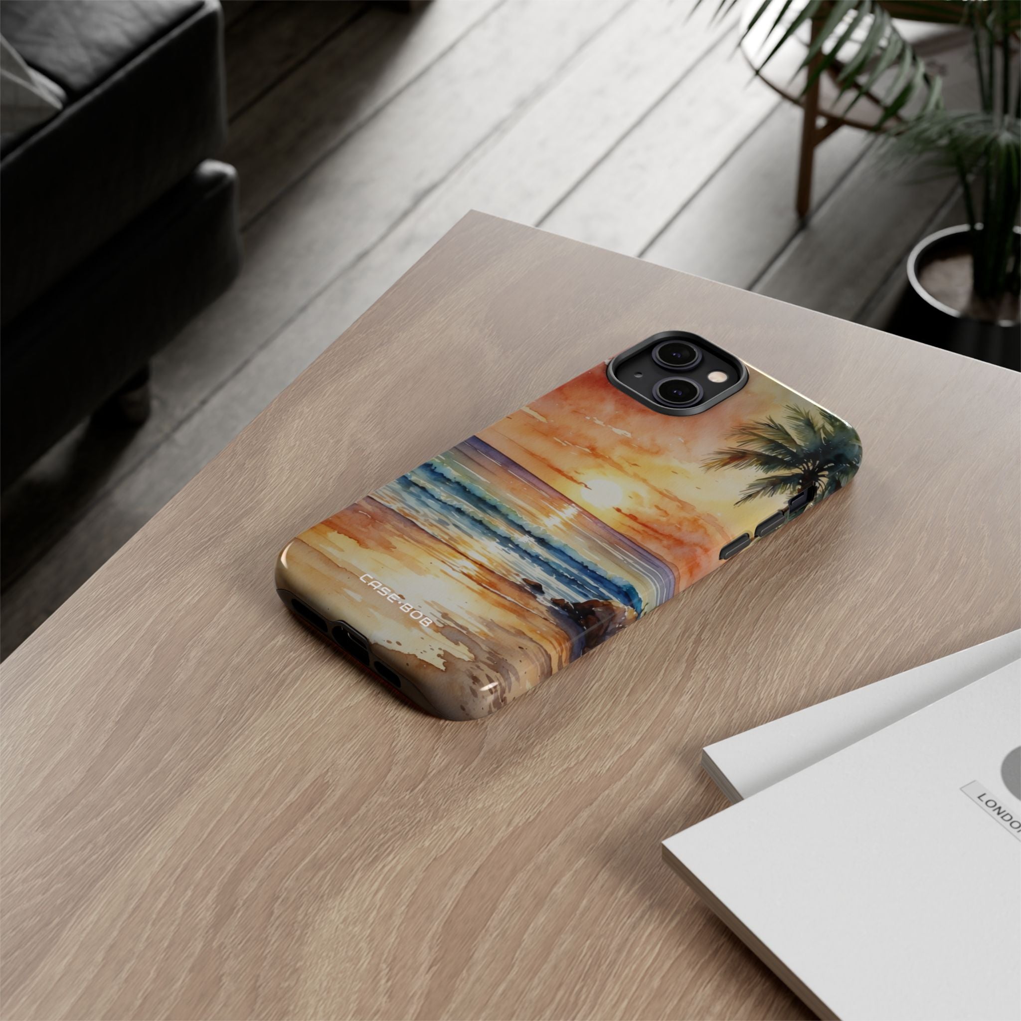 Sunset Palm iPhone 14 Plus Case - Tough