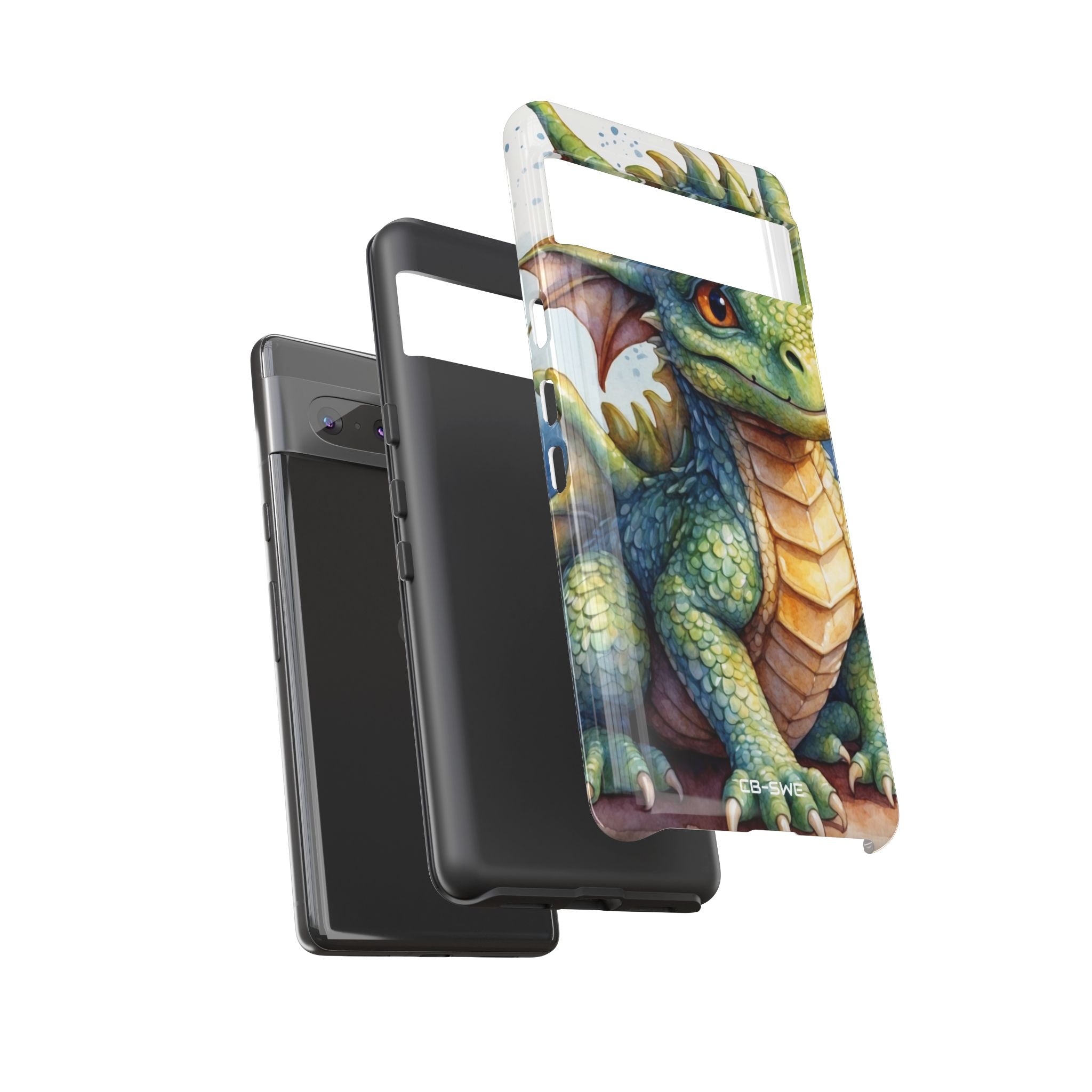 Green Dragon Smiles - Google Pixel Case