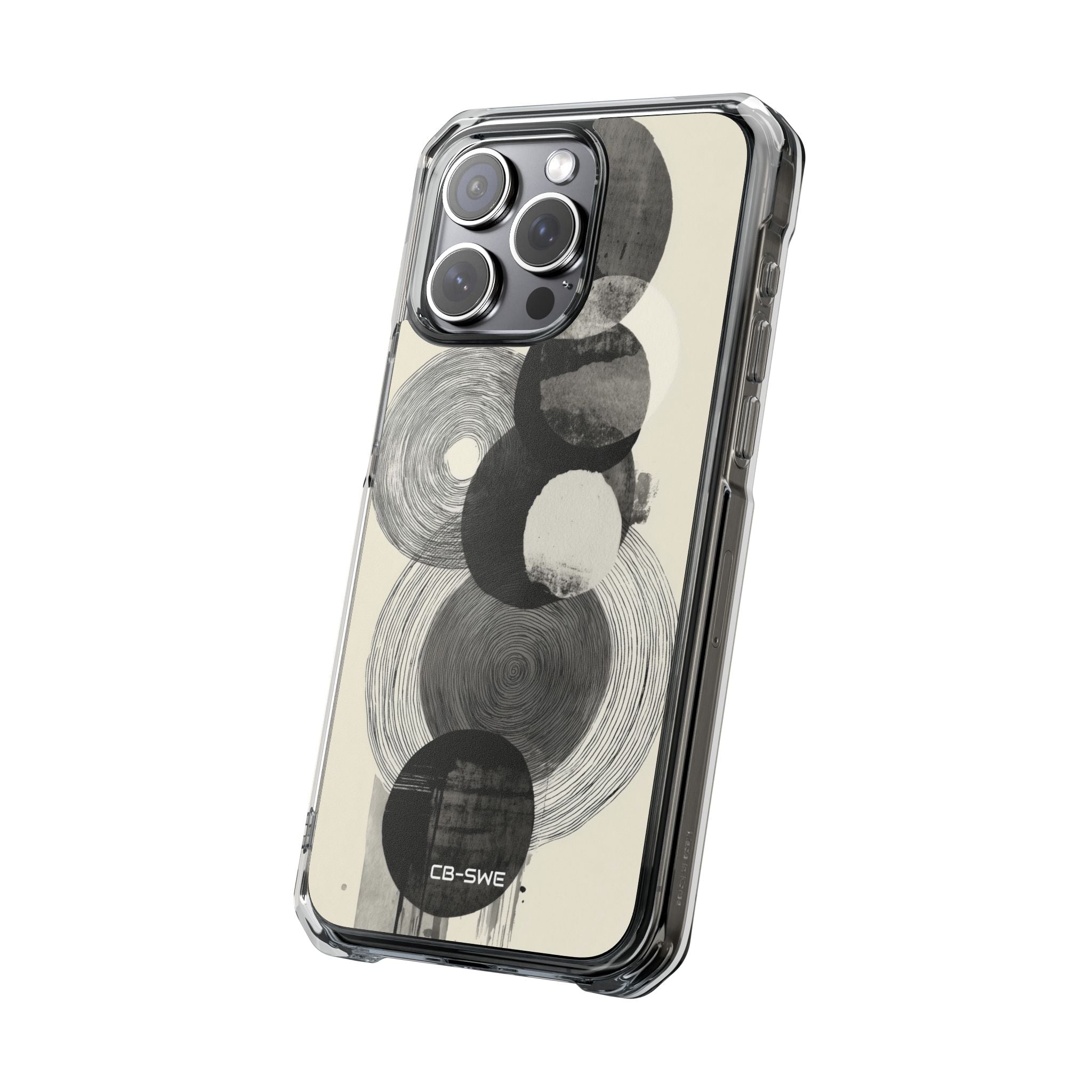 Circles Embrace Lines iPhone Case - Impact