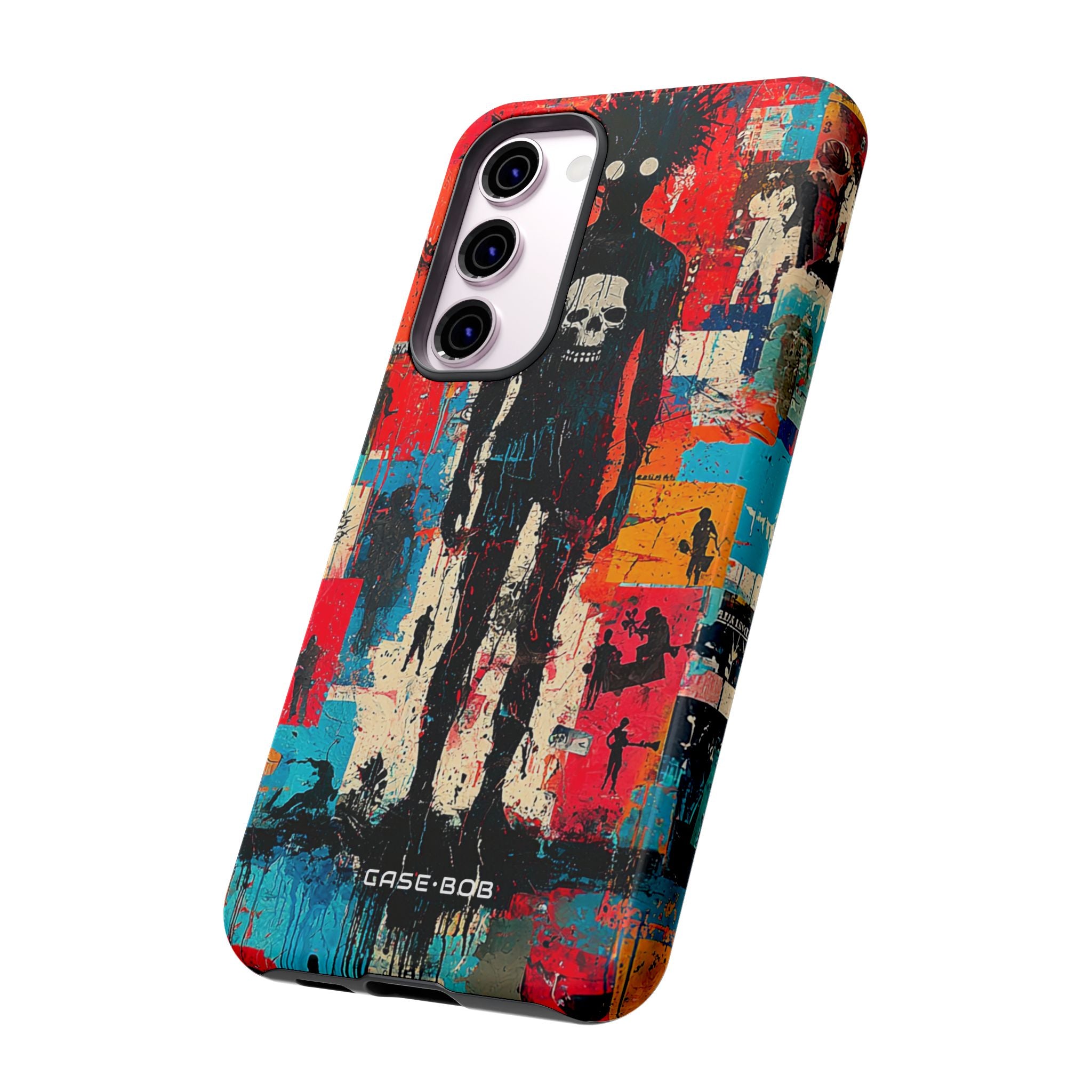 Spiky Skull Silhouette Samsung S23 Plus Case - Tough