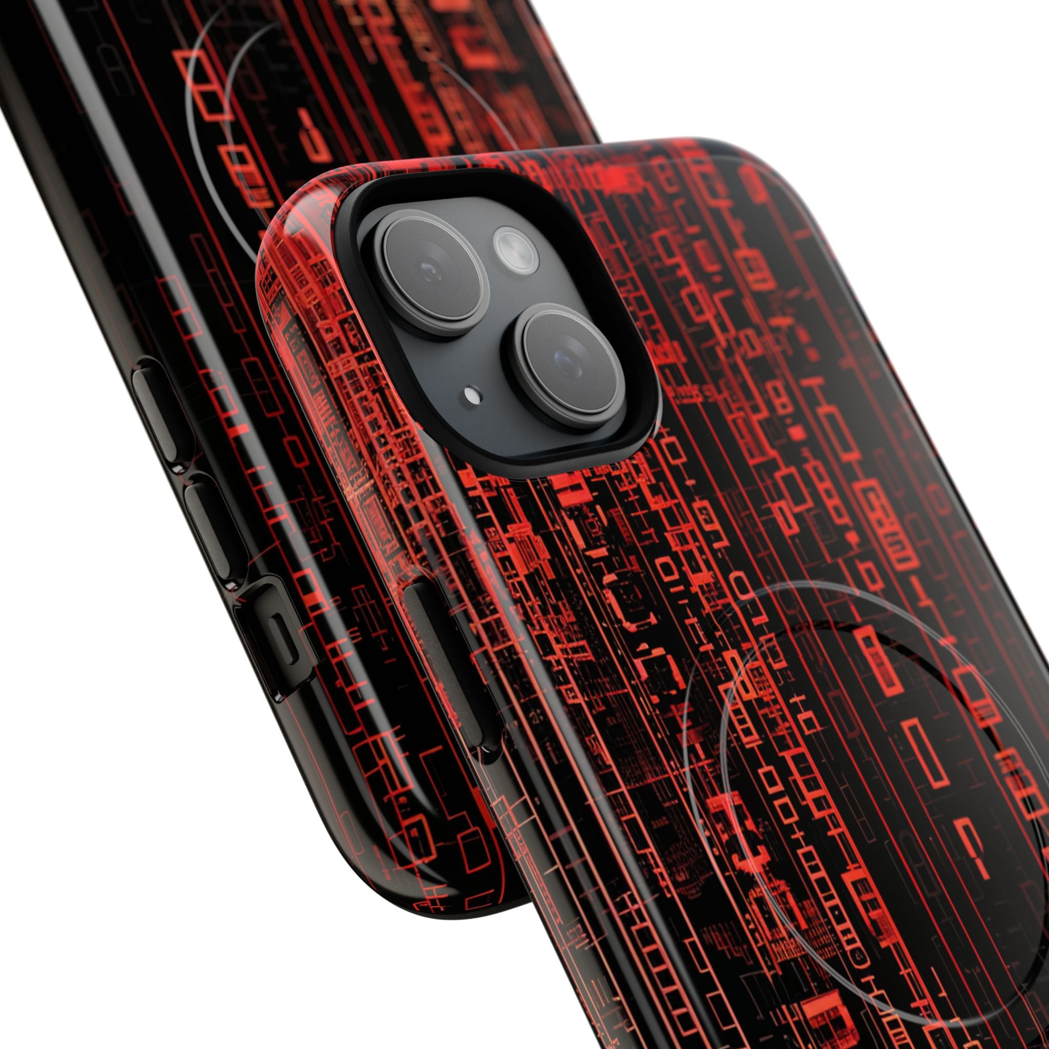 Neon Circuit Dreams iPhone 15 - Tough+