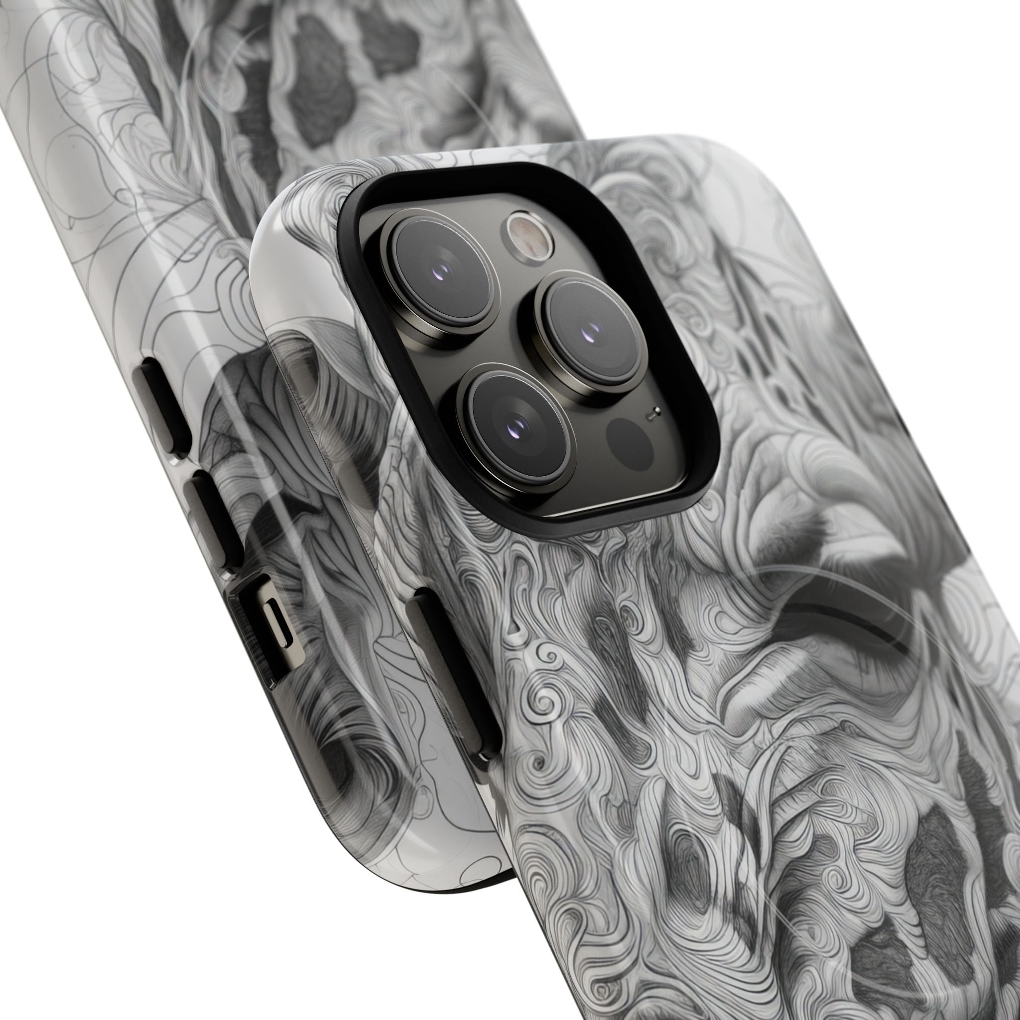 Swirling Giraffe Art iPhone 14 - Tough+