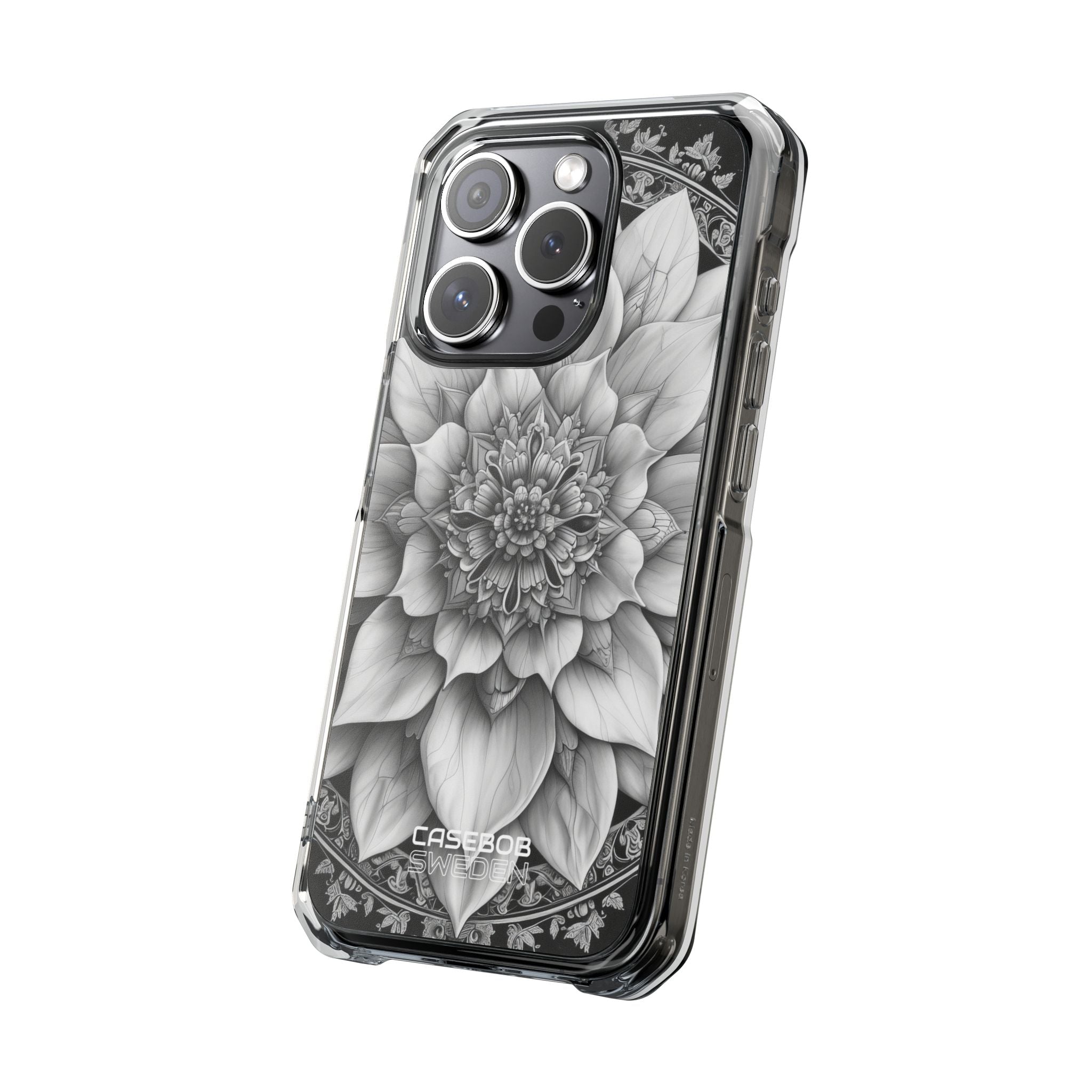 Cosmic Floral Mandala iPhone 15 - Impact Clear+