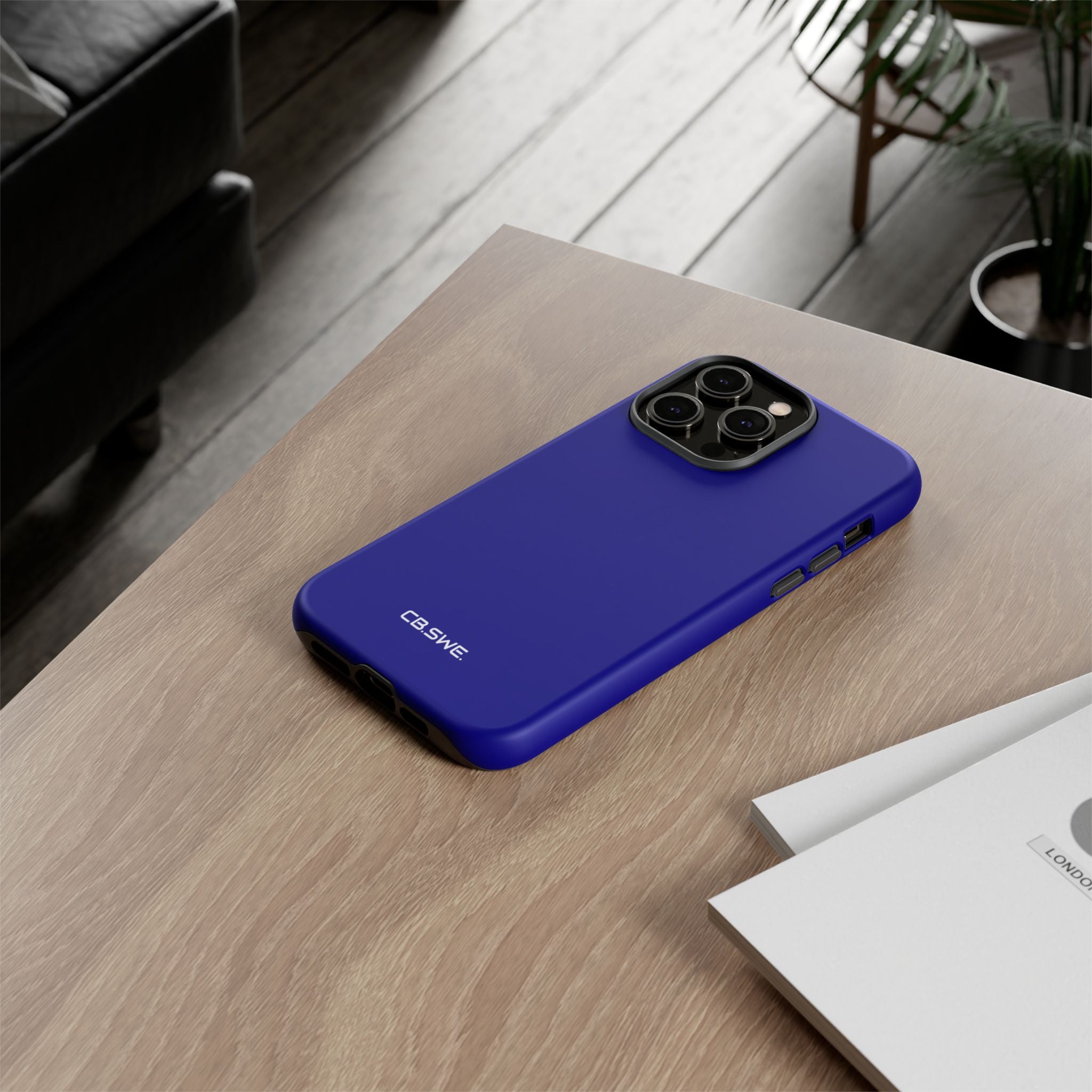 Navy Blue iPhone Case - Tough