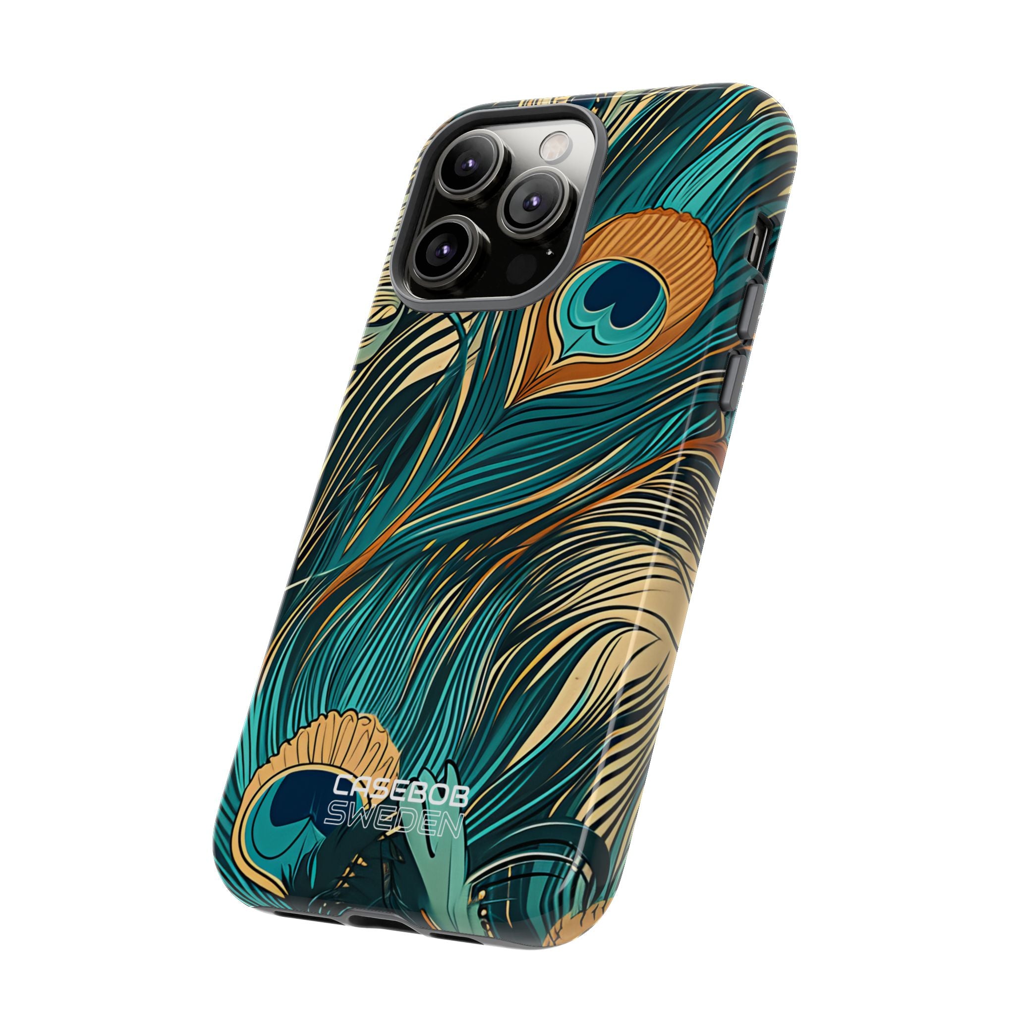 Vortice di piume di pavone iPhone 14 - Tough