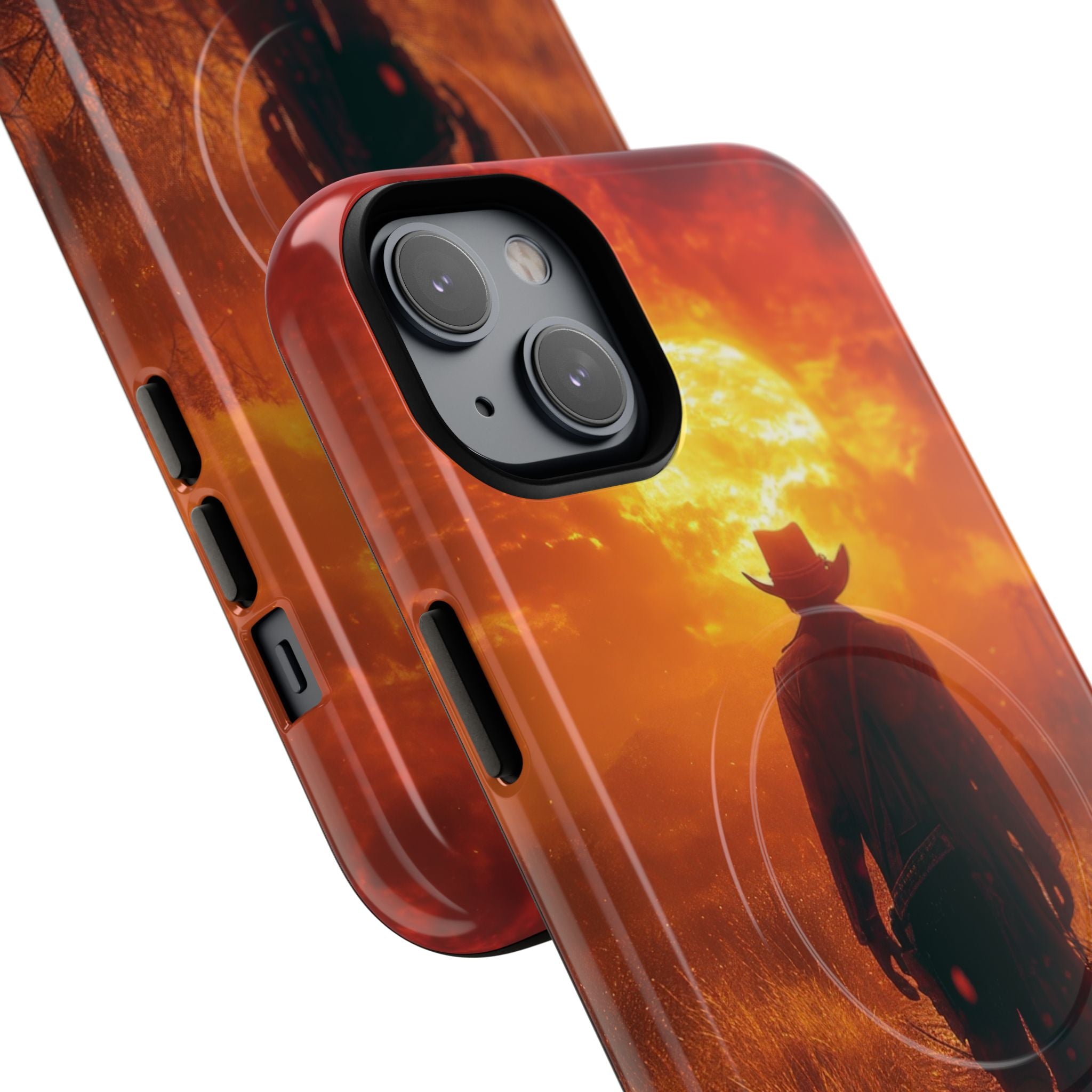 Fiery Sunset Cowboy iPhone 14 - Tough+