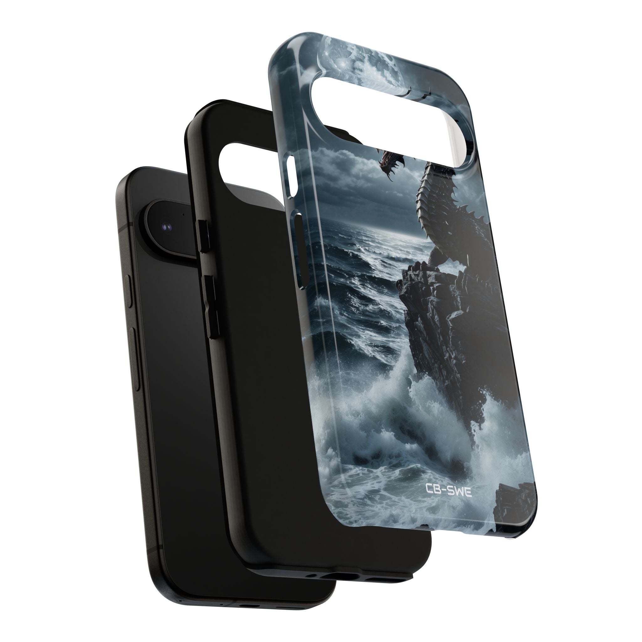 Dragon Roars Against Sea - Google Pixel Case