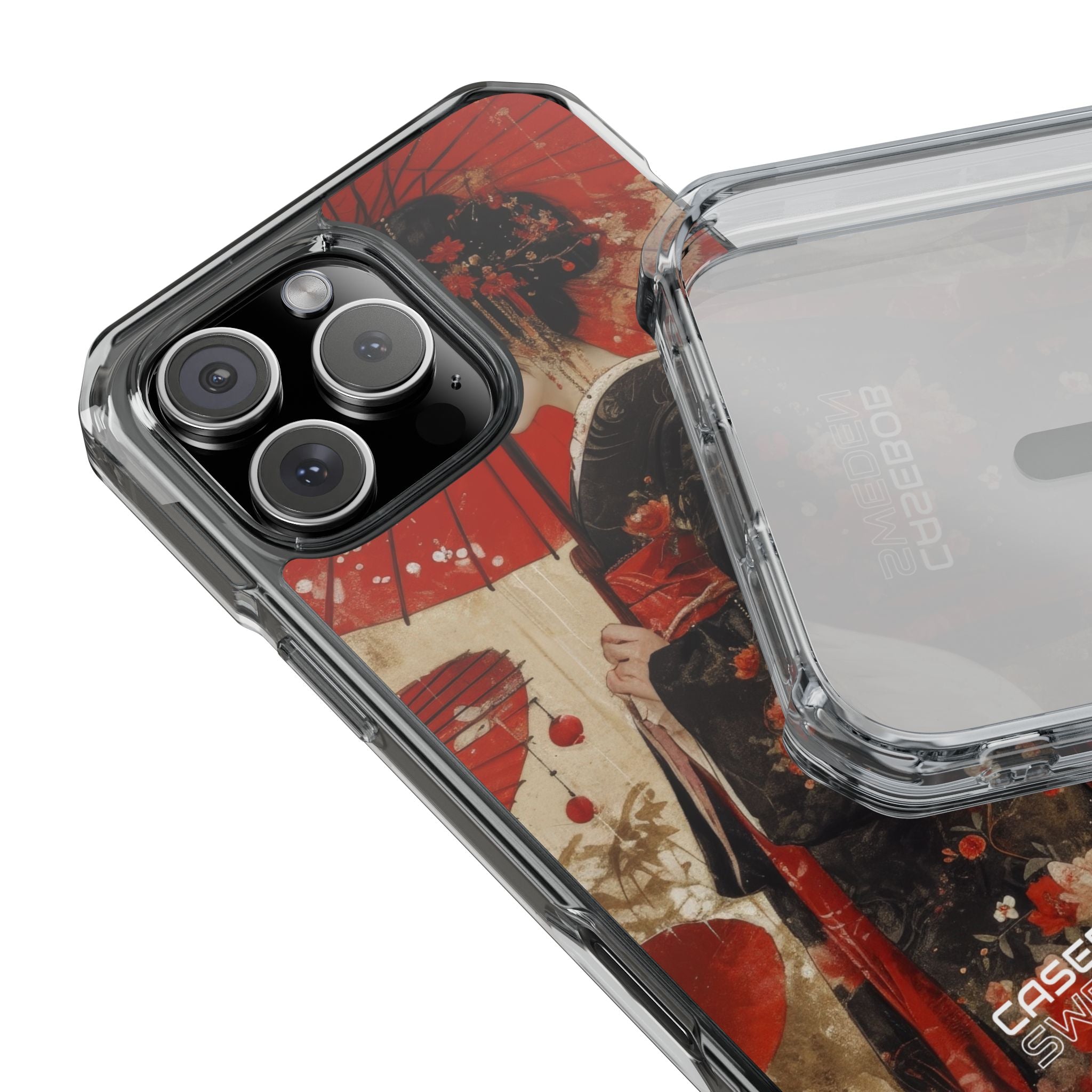 Scarlet Crane Dreams iPhone 16 - Impact Clear+