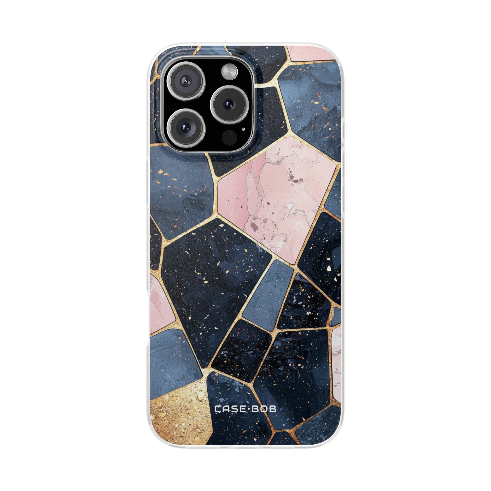 Golden Mosaic iPhone 16 Pro Max Case - Soft