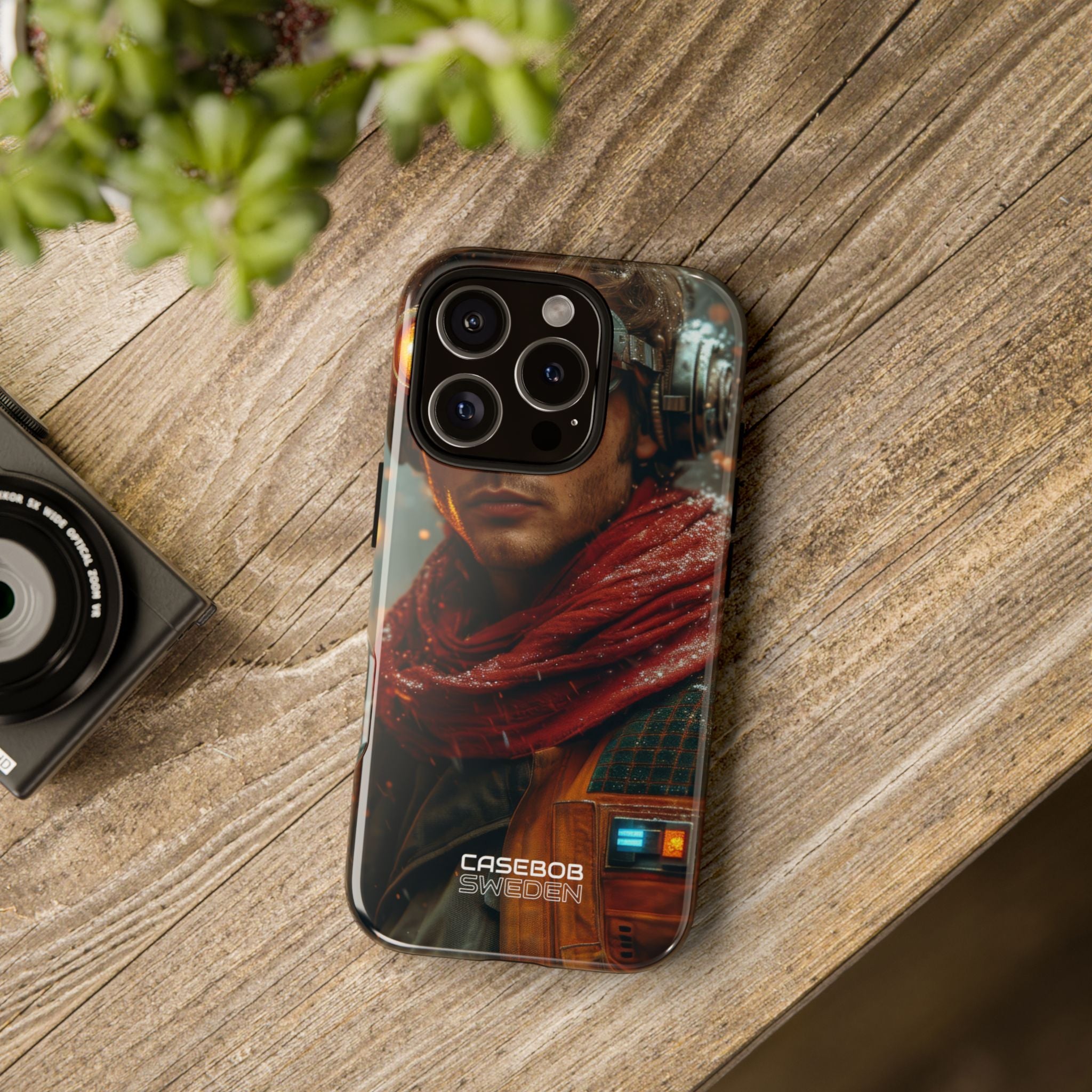 Futuristic Steampunk Explorer iPhone 16 - Tough