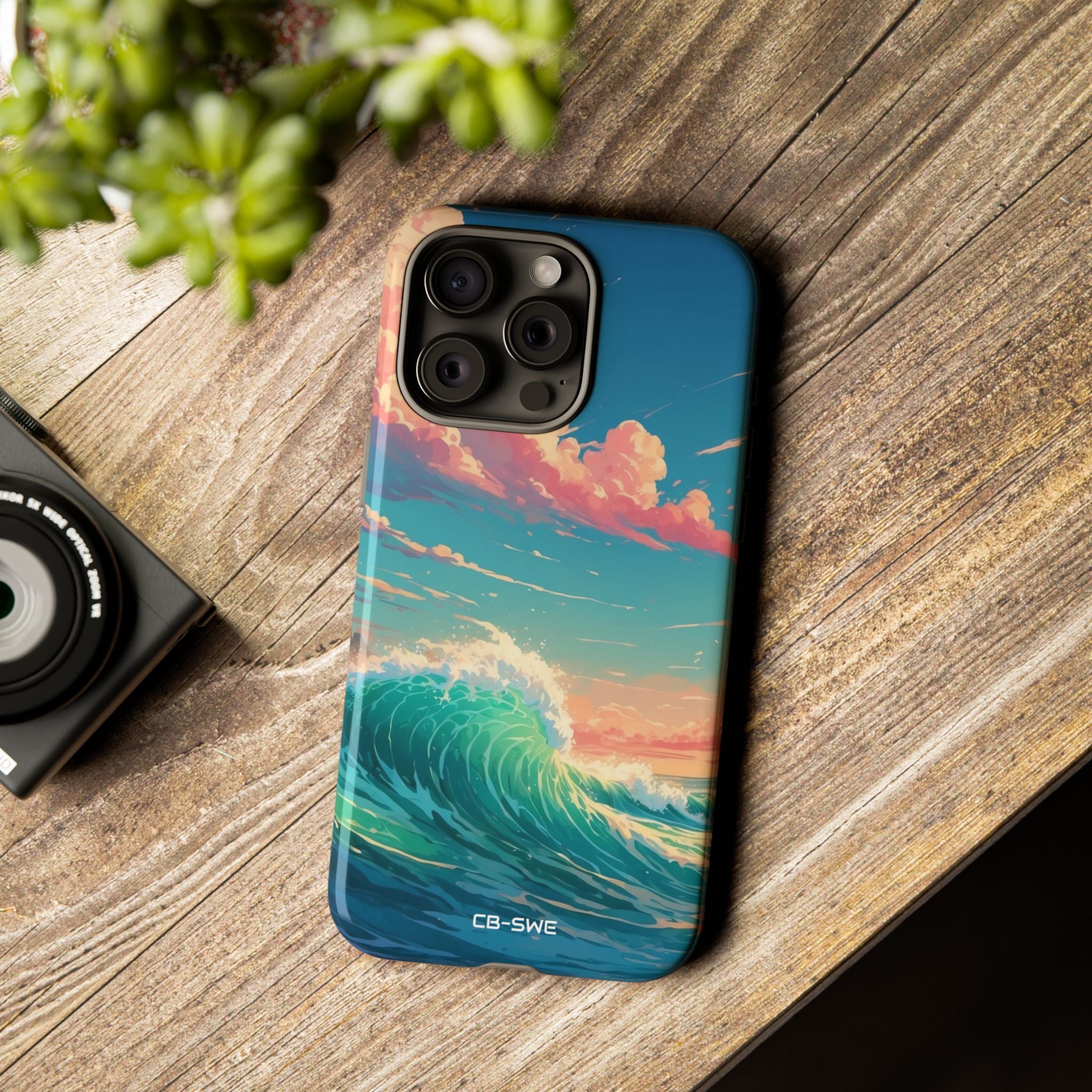 Waves Embrace Sunlight - iPhone Case