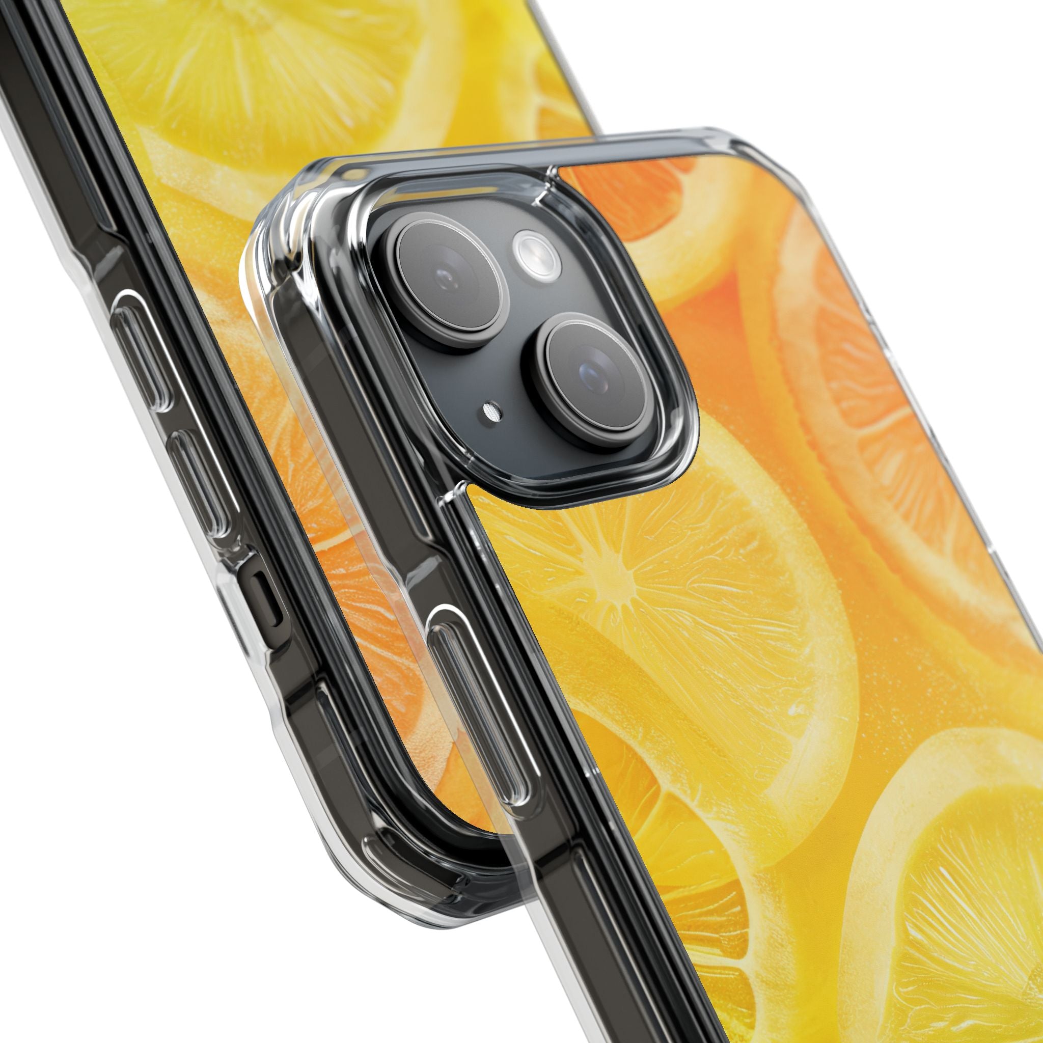 Citrus Splash Burst iPhone 15 - Impact Clear+