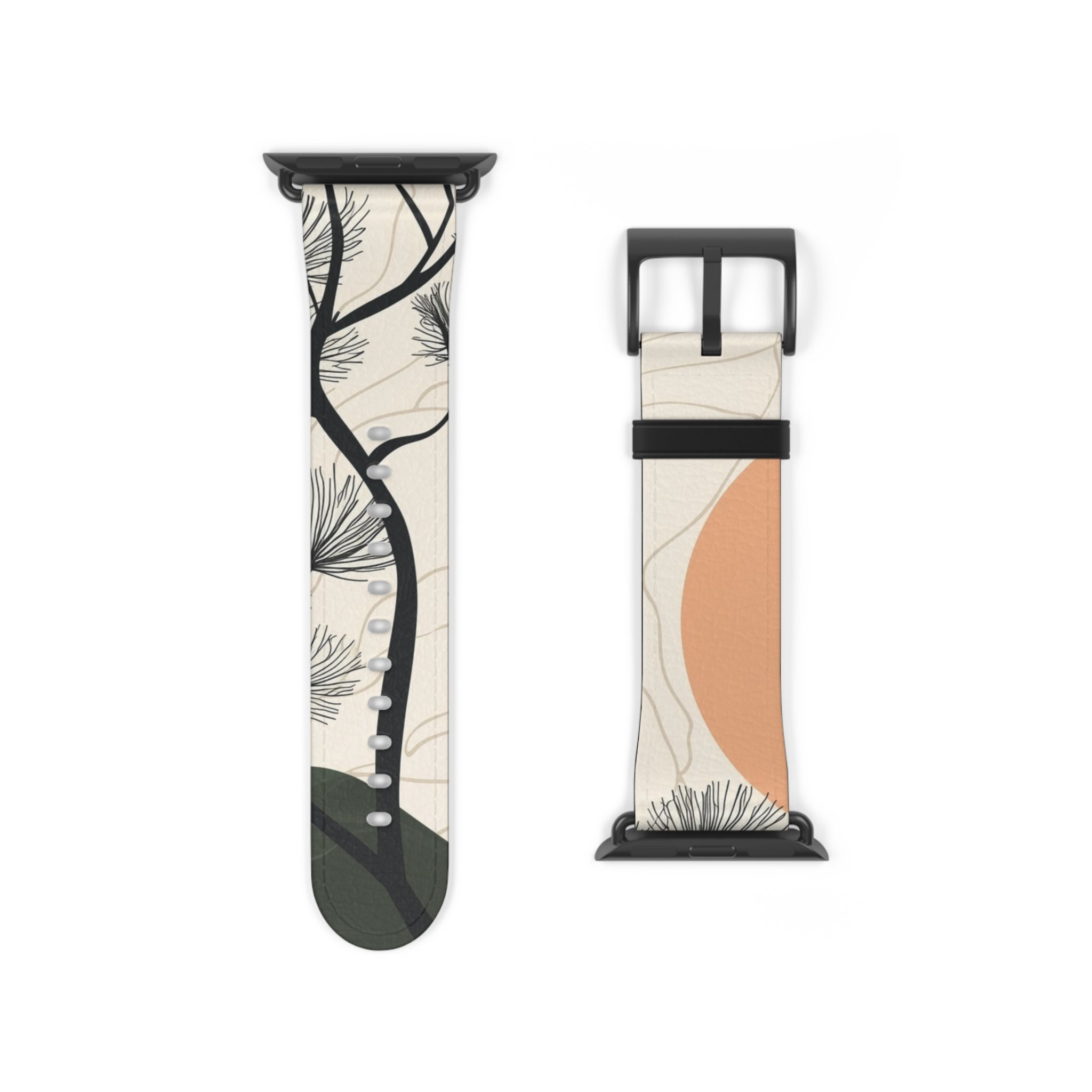 Spiky Tree Sunset - Watch Band