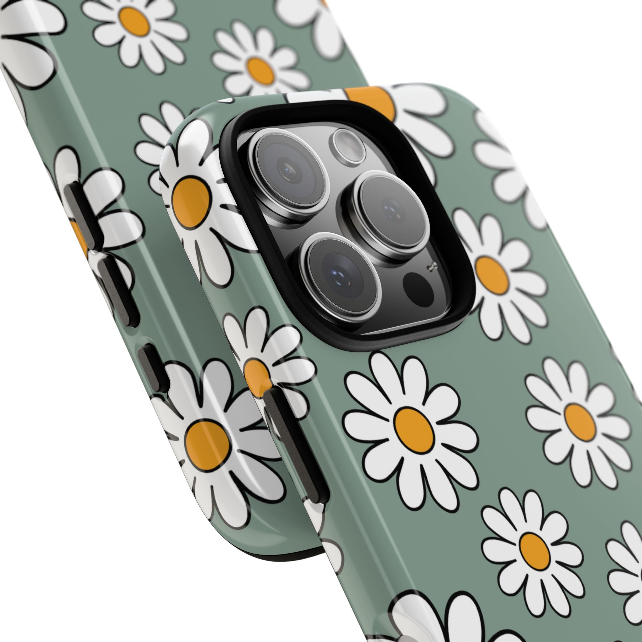 Daisies Dance Playfully - iPhone Case