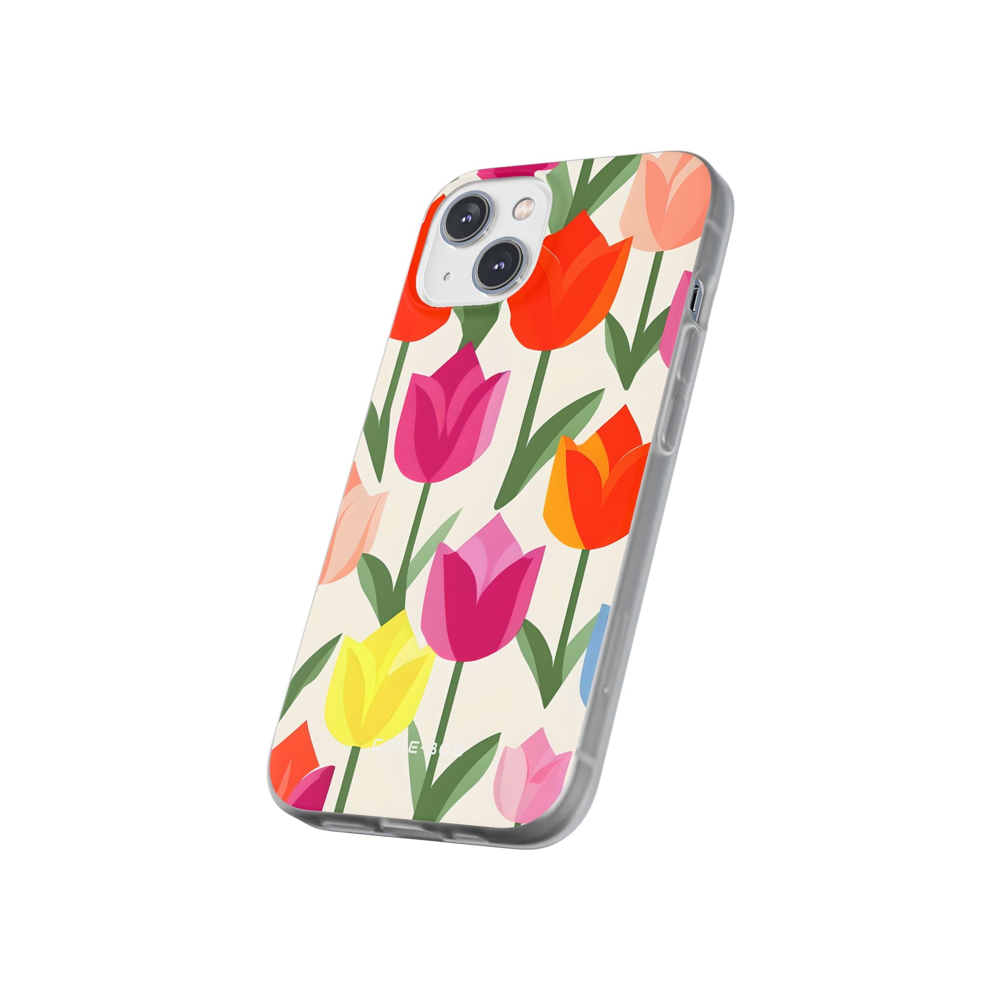 Tulip Harmony Green iPhone 14 - Soft Case