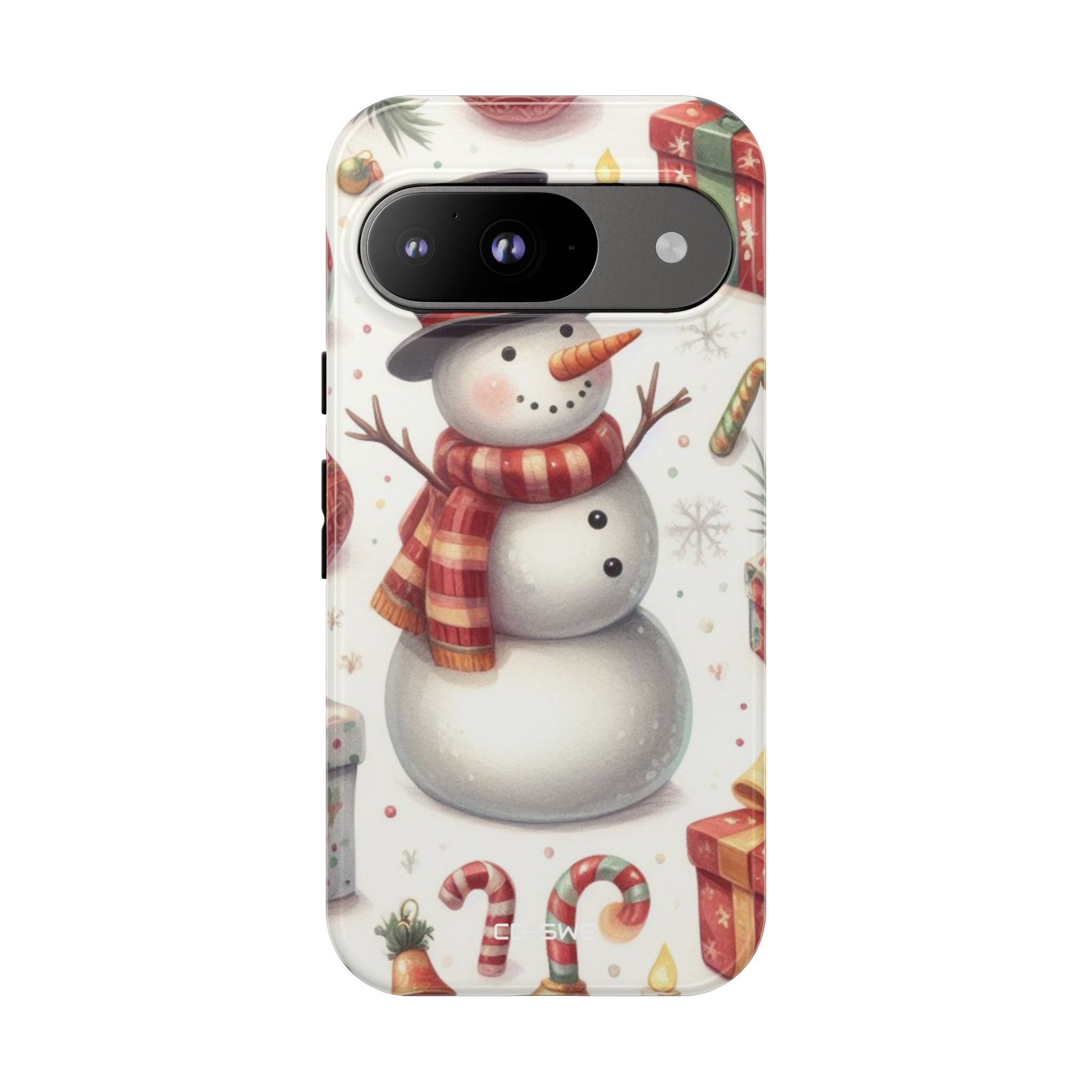 Snowman Wears Scarf - Google Pixel Case