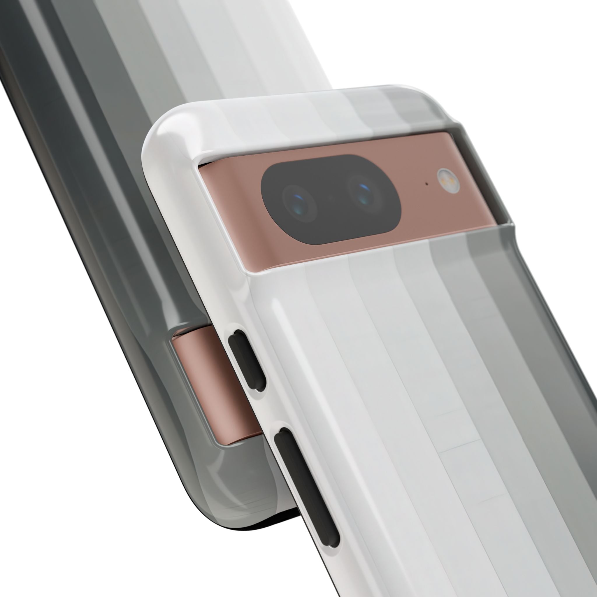Silver Gradient Stripes Google Pixel 8 - Tough