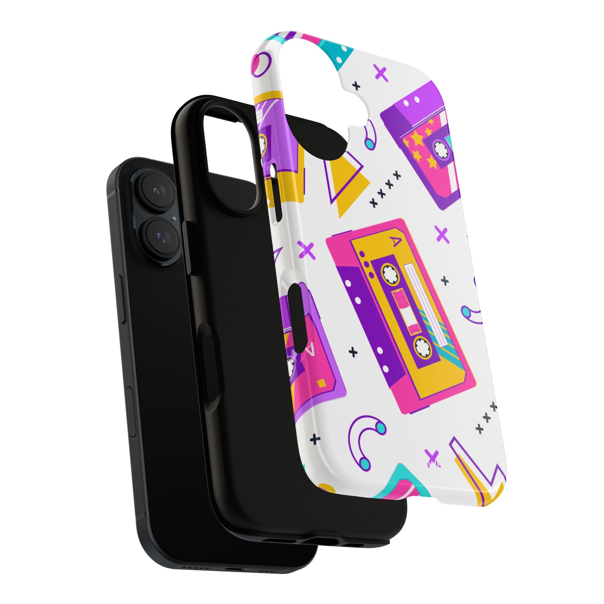 Retro Cassette Chaos - iPhone Case