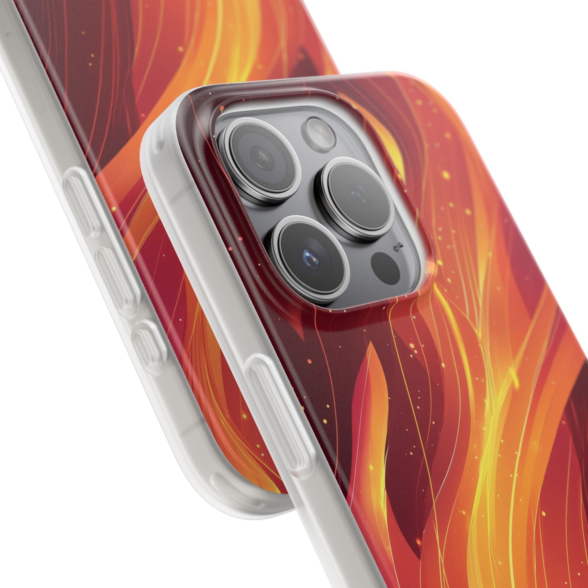 Flaming Flow iPhone 15 Pro Case - Soft
