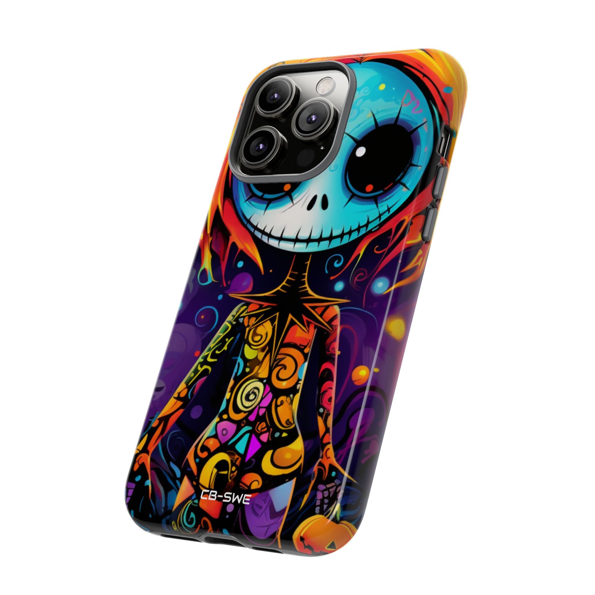 Skeletal Figure Laughs - iPhone Case