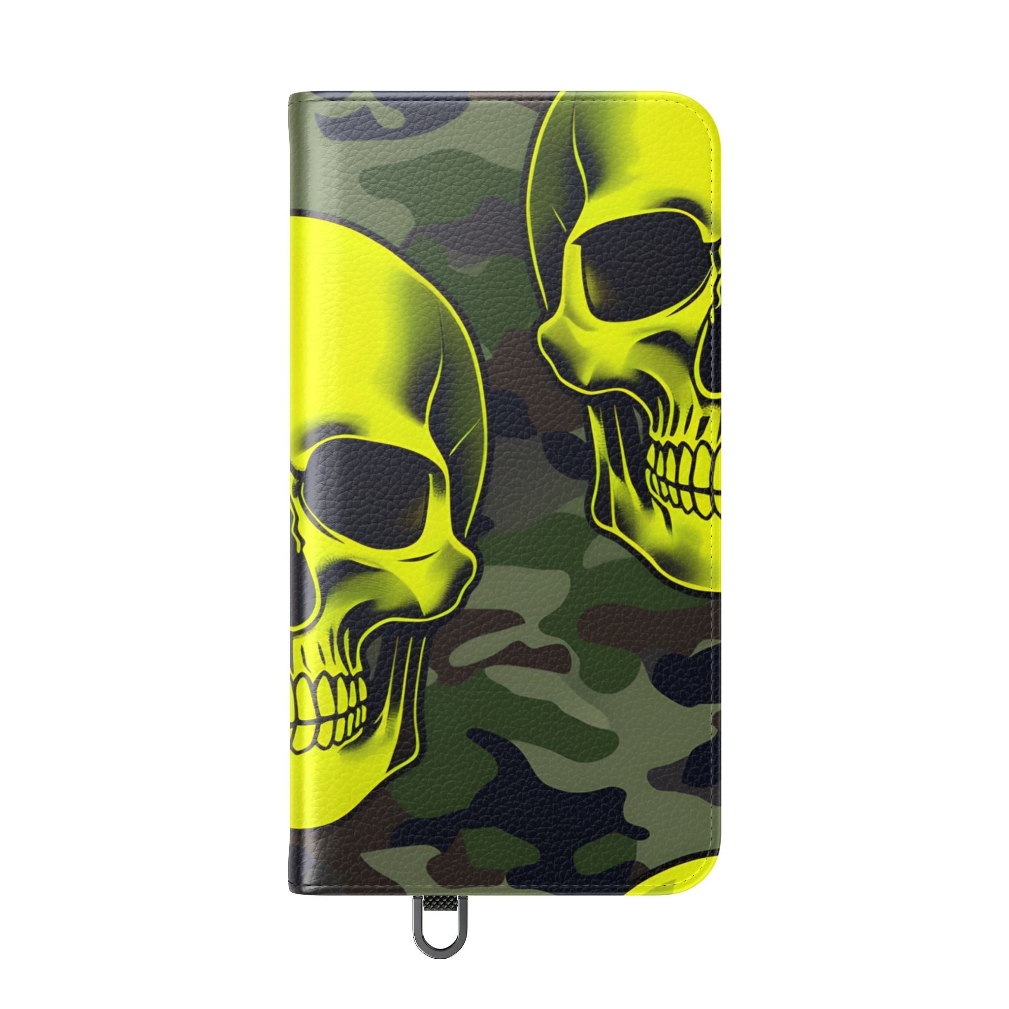 Neon Skull Camo - Samsung S24 Plus Case - Wallet