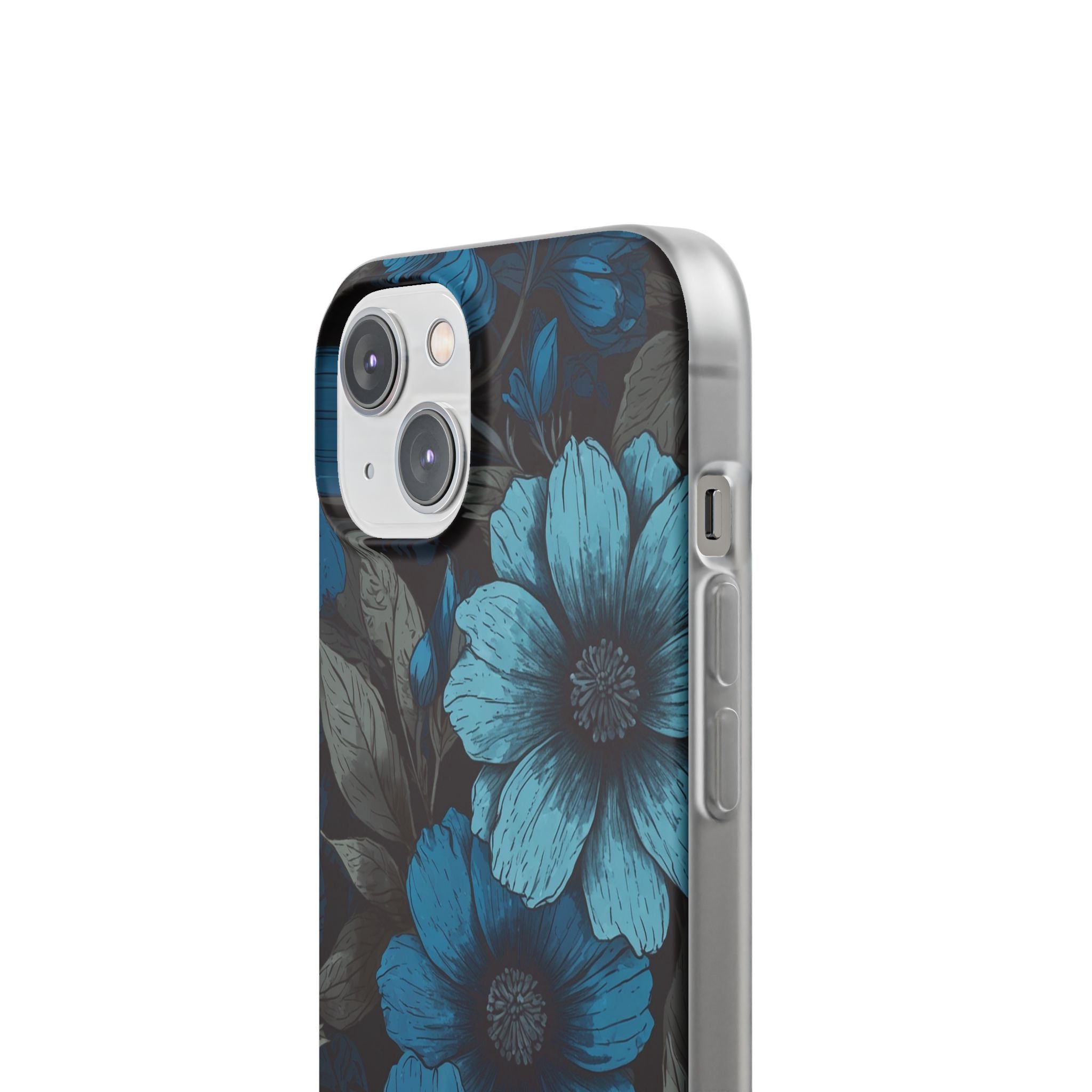 Blue Petal Radiance iPhone 14 Case - Soft