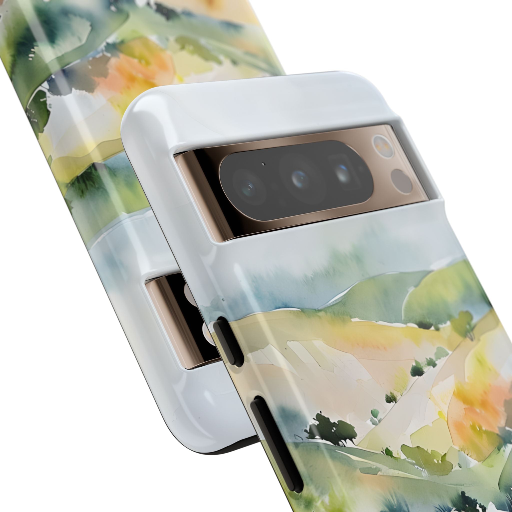 Misty Hills Watercolor - Google Pixel Case
