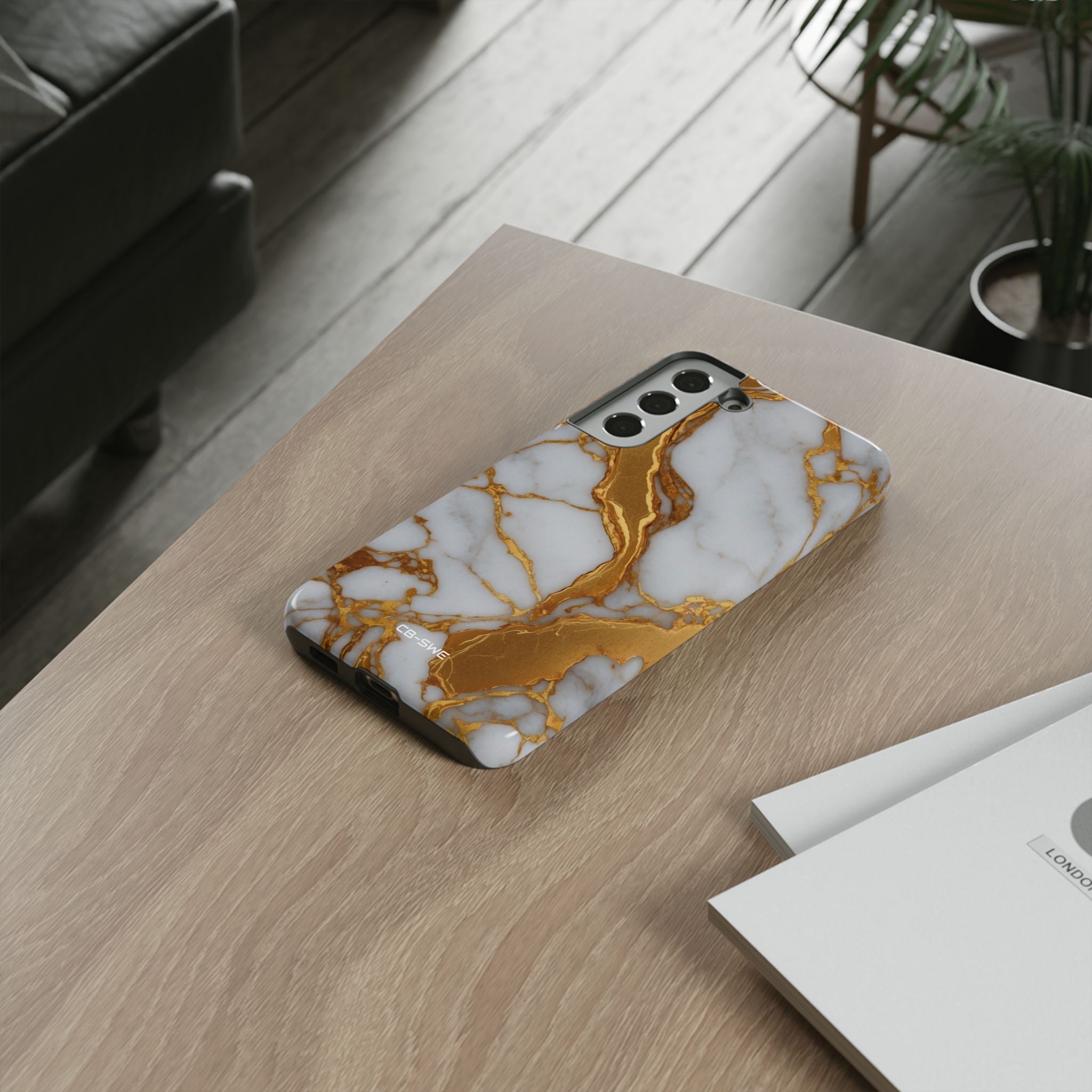 Golden Veins Flow - Samsung Case