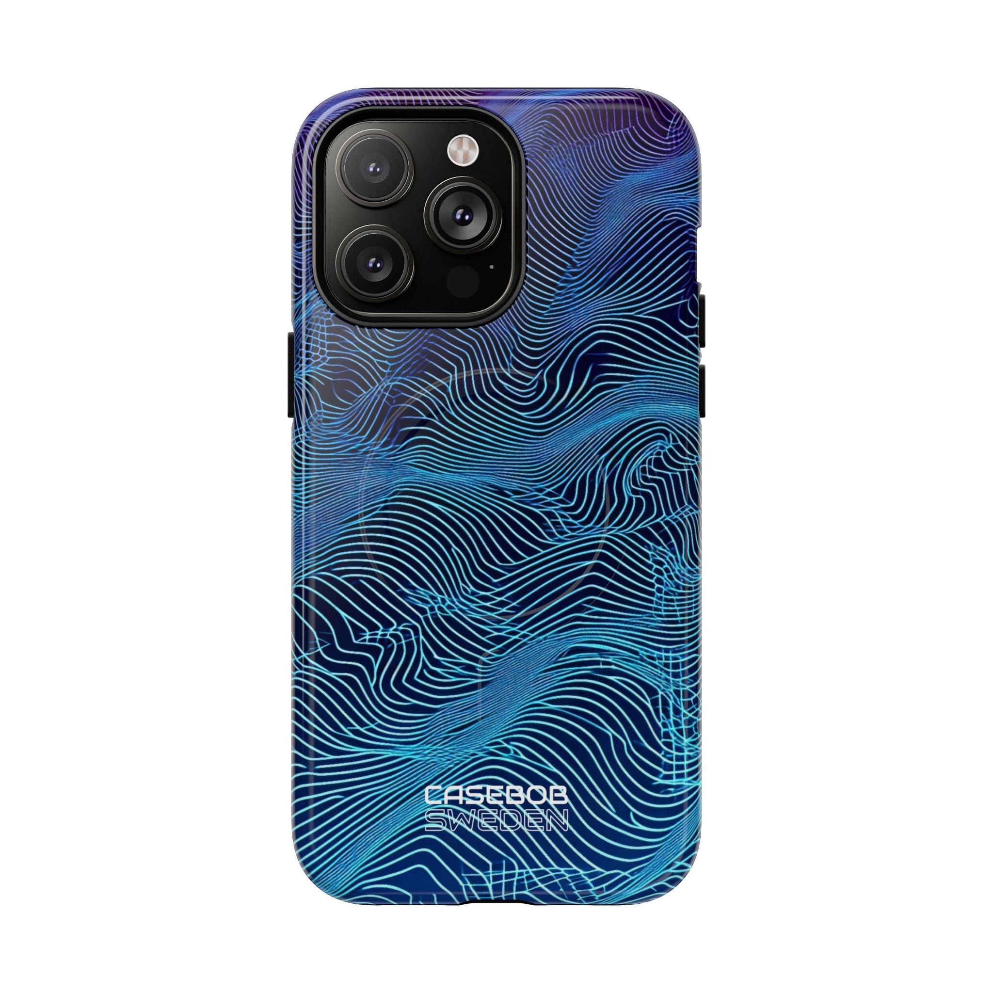 Neon Waves Flow iPhone 14 - Tough+