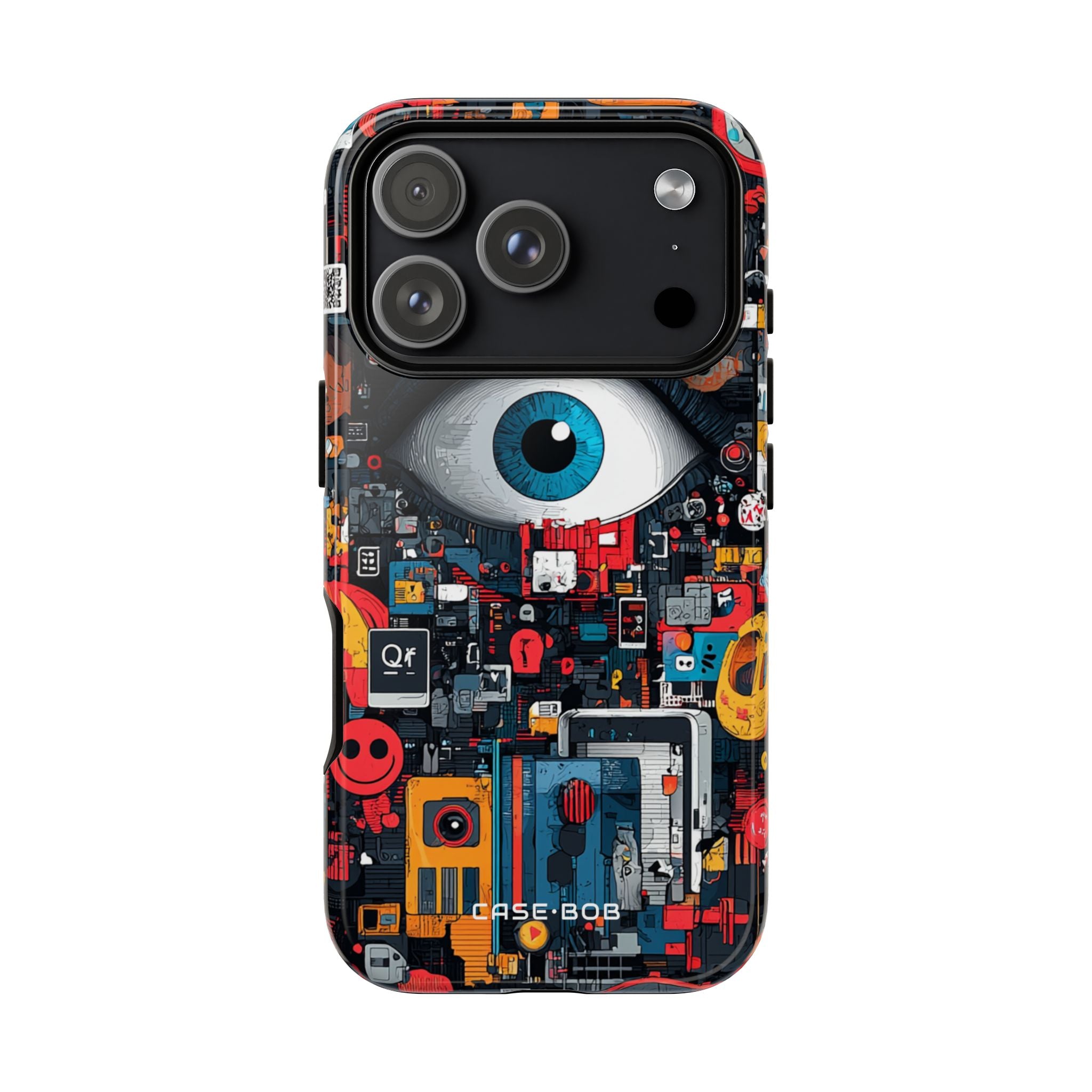 Digital Eye Blue iPhone 17 Pro Case - Tough