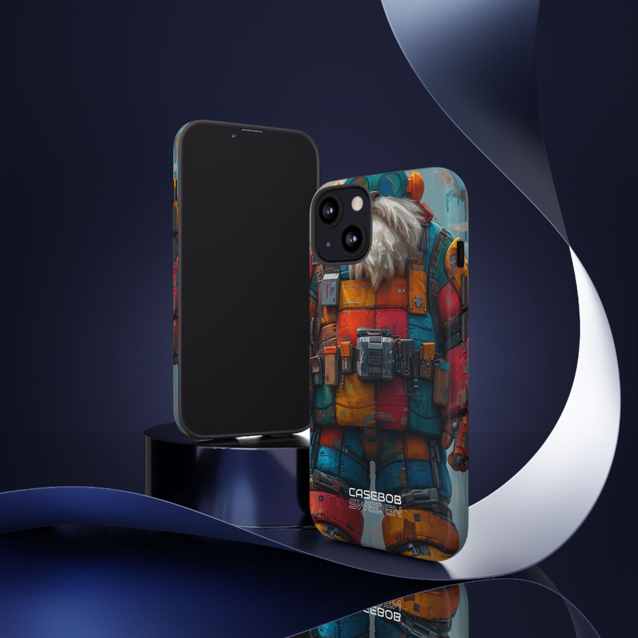 Whimsical Robot Wanderer iPhone 13 - Tough