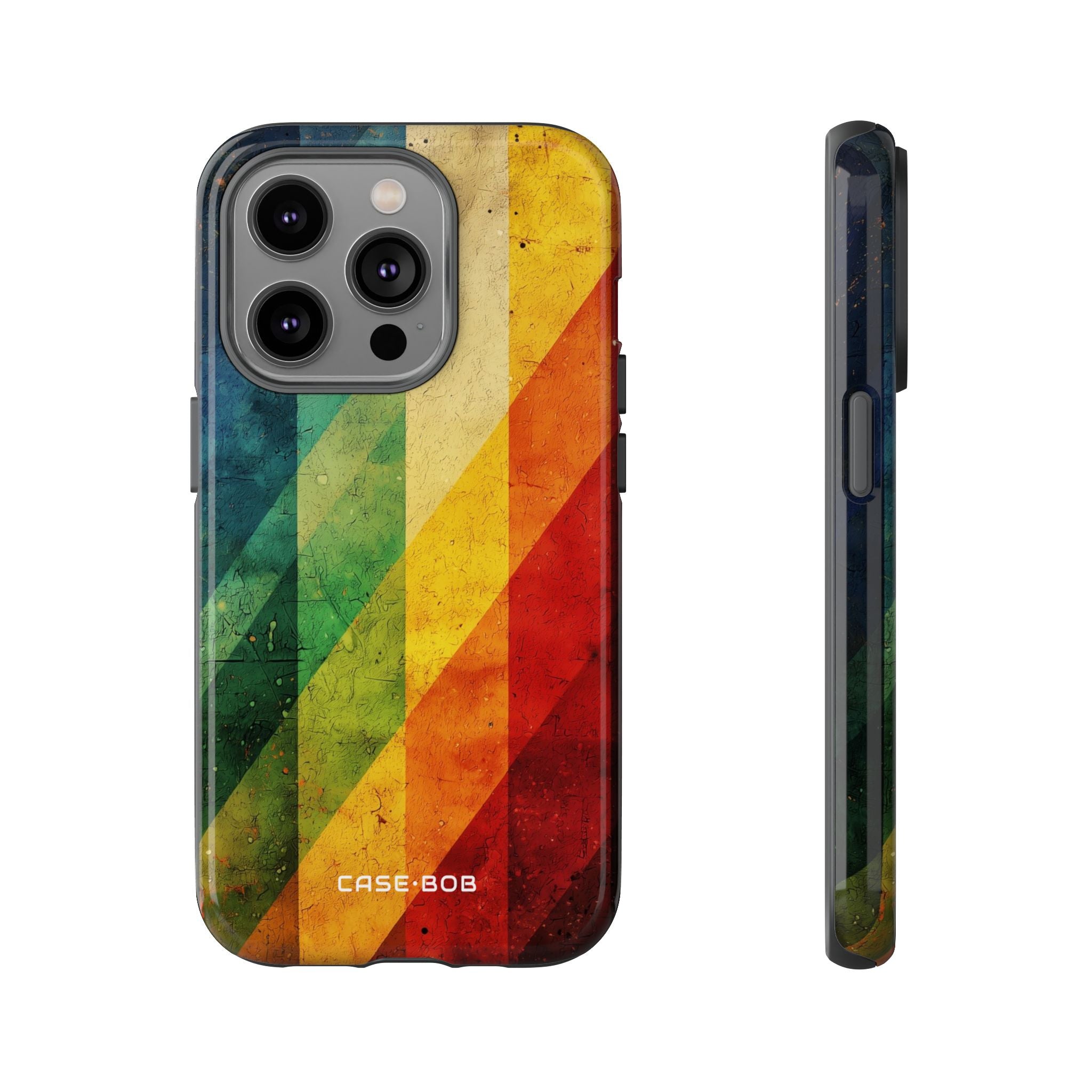 Diagonal Spectrum iPhone 14 Pro Case - Tough