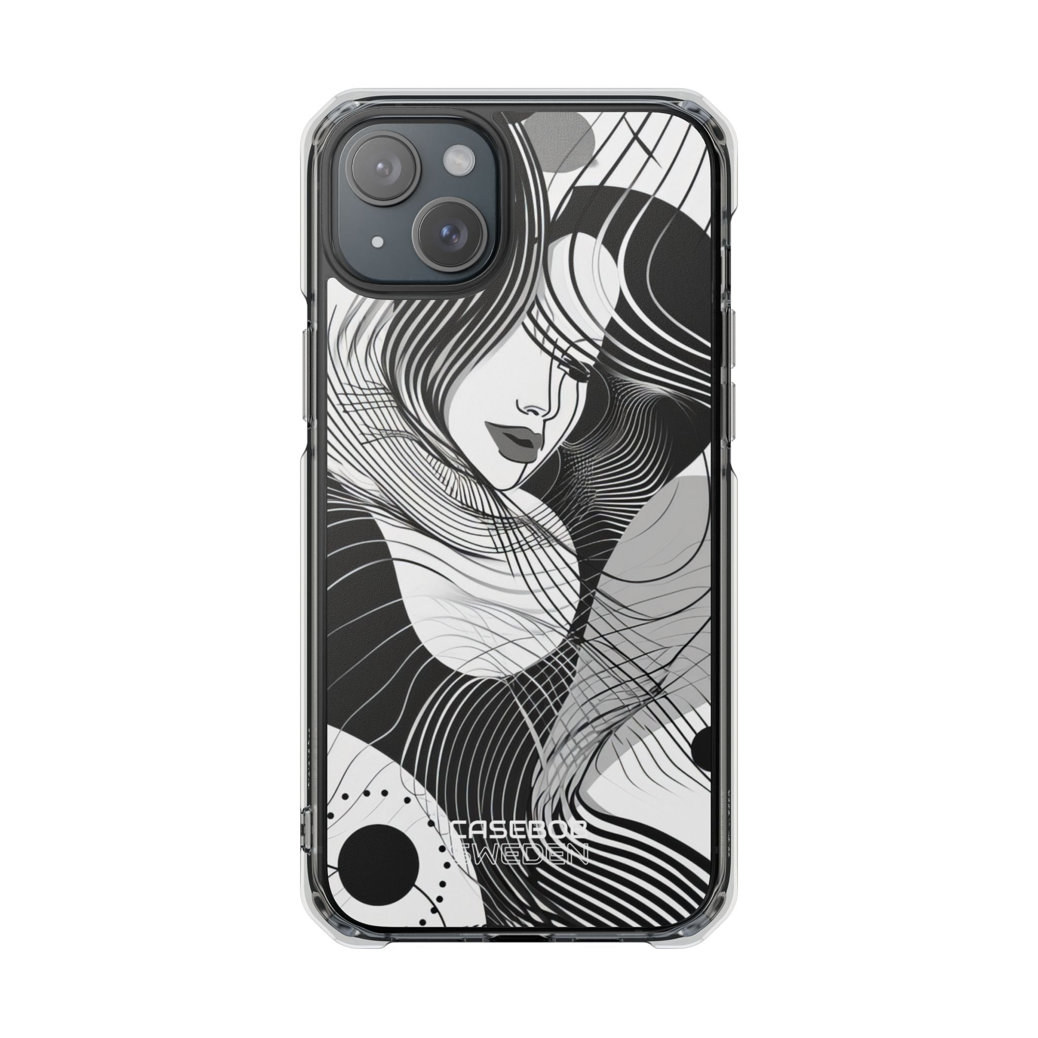Orange Wave Motion iPhone 15 - Impact Clear+