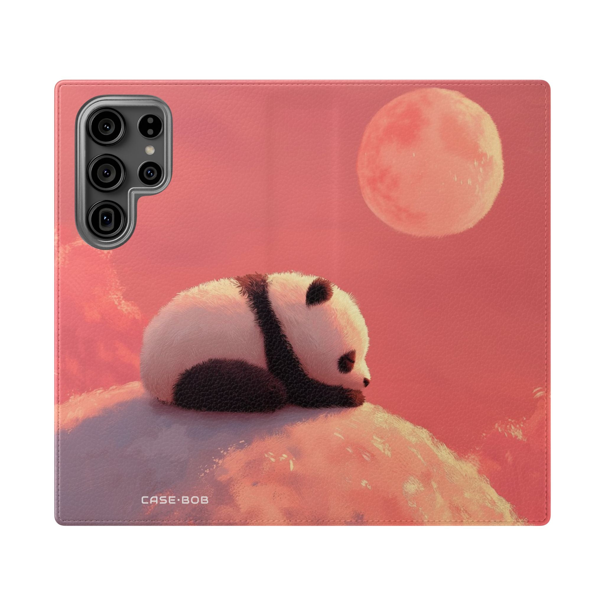 Panda Moonlight - Samsung S23 Ultra - Lompakkokotelo