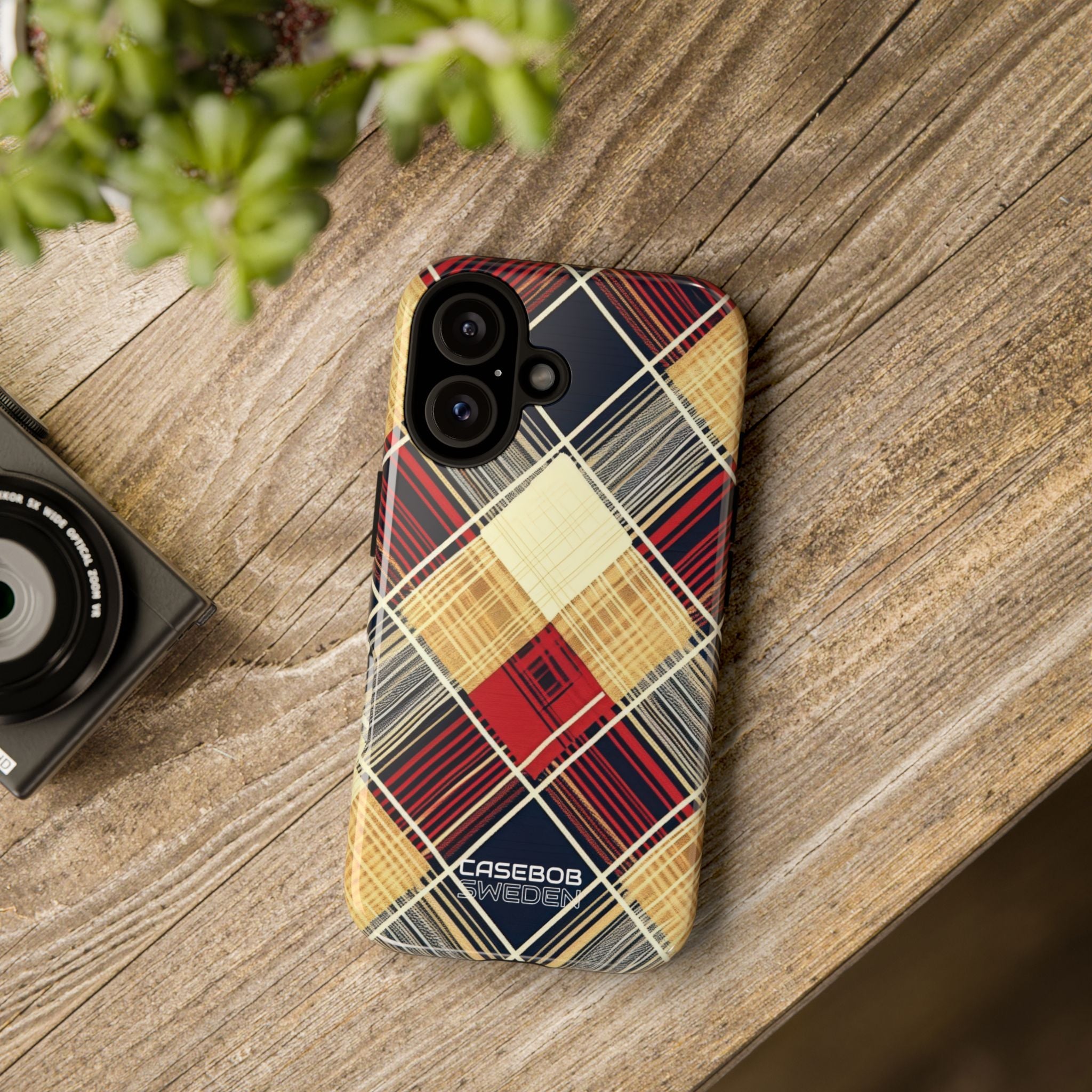 Plaid Diamond Tapestry iPhone 16 - Tough