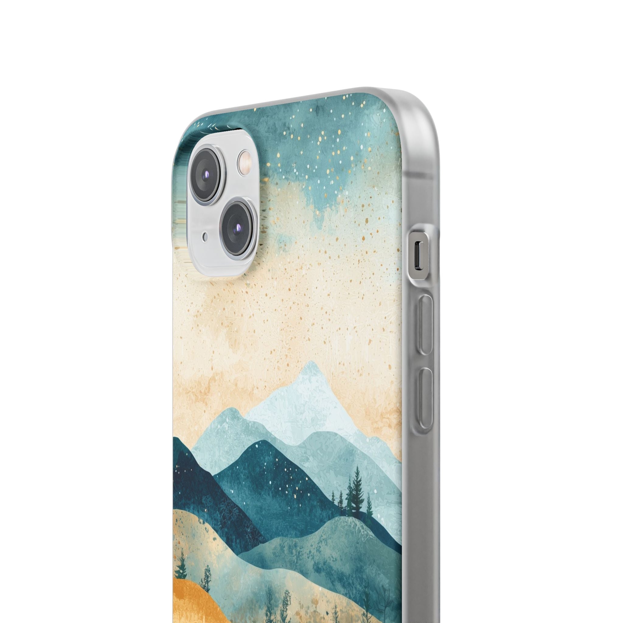 Moonlit Mountains iPhone 14 Plus Case - Soft