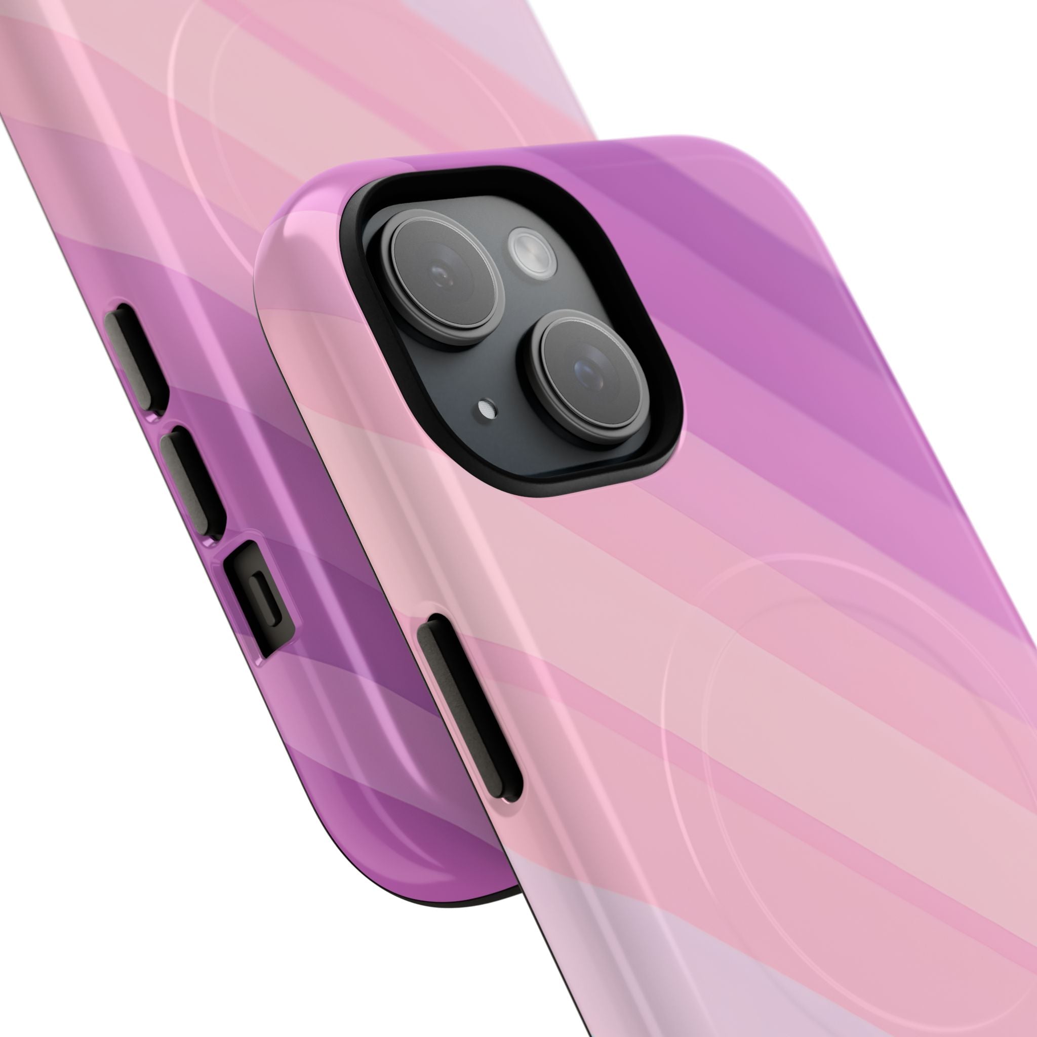 Pink Blue Gradient Layers iPhone 15 - Tough+